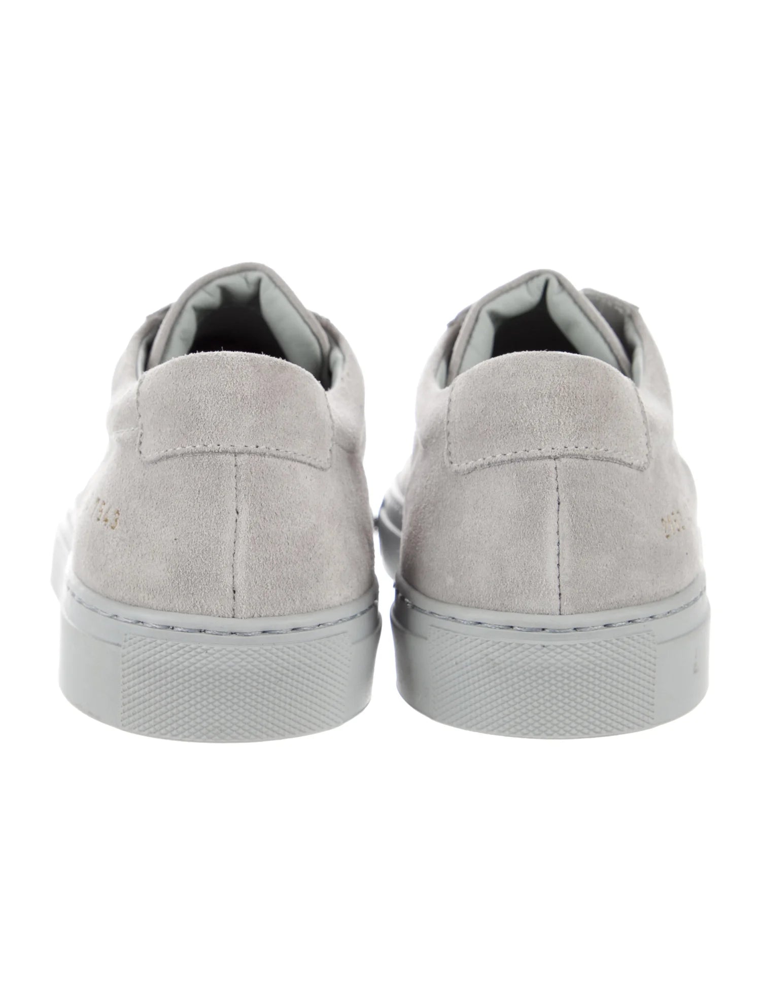 $420 COMMON PROJECTS - "Achilles" Gray Suede Sneakers - 10 US (43EU)