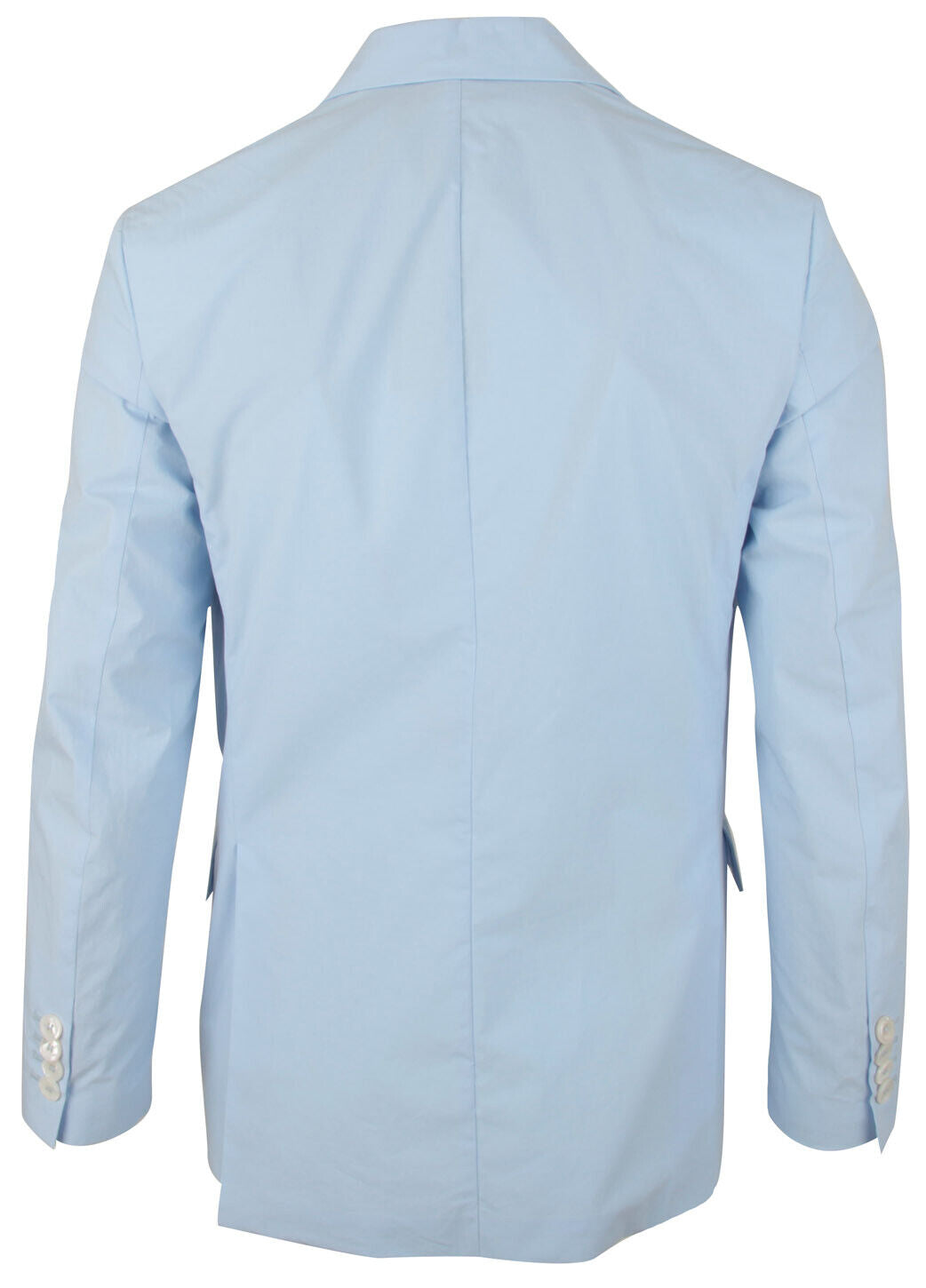 $5,495 BRIONI -"DECOSTRUITA" Light Blue Cotton MOP Blazer Made In Italy- XL 44R