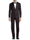 CANALI - Black *CLOSET STAPLE* Notch Lapel Tuxedo Suit - 42S