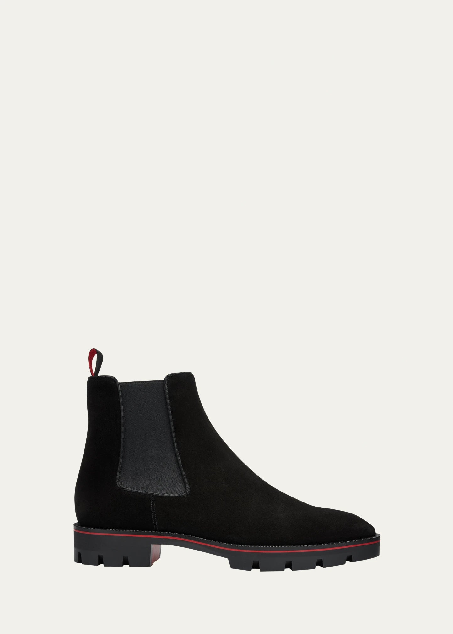 $1,300 CHRISTIAN LOUBOUTIN - *ALPINOSOL* Suede Lug Sole Boots - 8 US (41 EU)