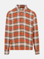 $595 ELEVENTY PLATINUM - Cotton/LINEN Ivory / Rust Shirt Jacket Coat - M