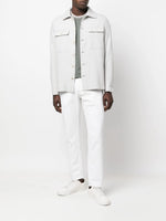 $575 ELEVENTY - White Stretch Cotton Dress/Casual 5-Pocket Jeans Pants- 33W