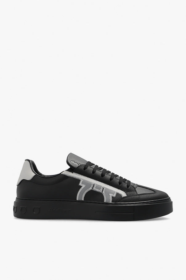 $795 SALVATORE FERRAGAMO - *BORG 5* Black Gancini Sneaker - 10 M US