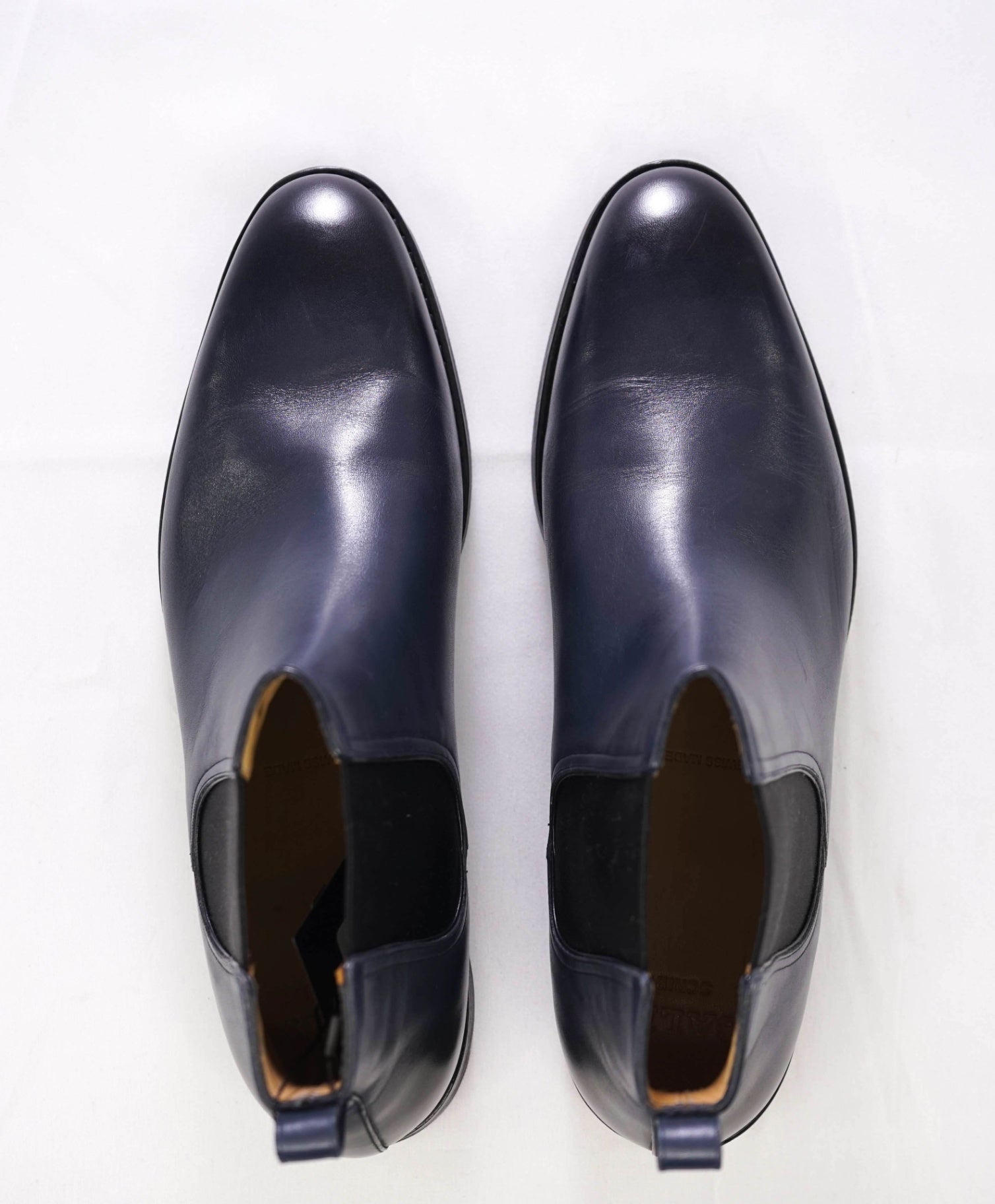 Bally Navy Blue *SCRIBE GOODYEAR* Scavone Ankle Boots 8 D US