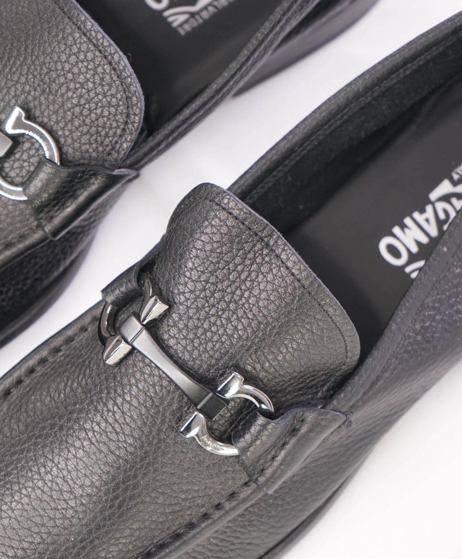 Salvatore Ferragamo *GRANDIOSO* Black Leather Loafers 11.5 D