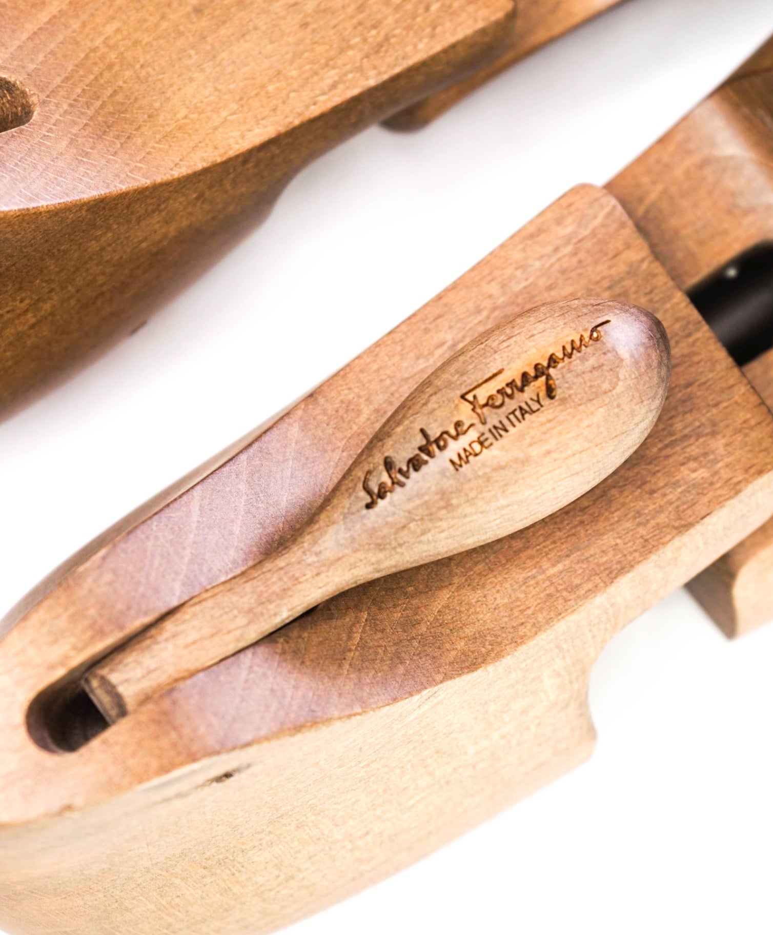 Salvatore Ferragamo Brown Cedar Wood Shoetree 11 D