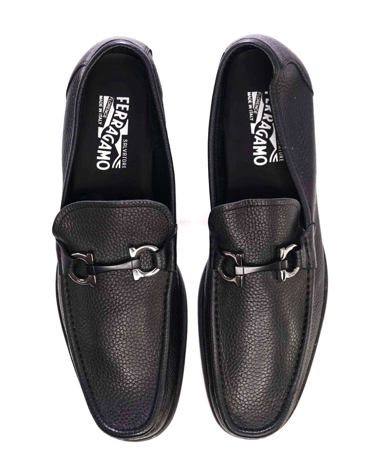 Salvatore Ferragamo *GRANDIOSO* Black Leather Loafers 11.5 D
