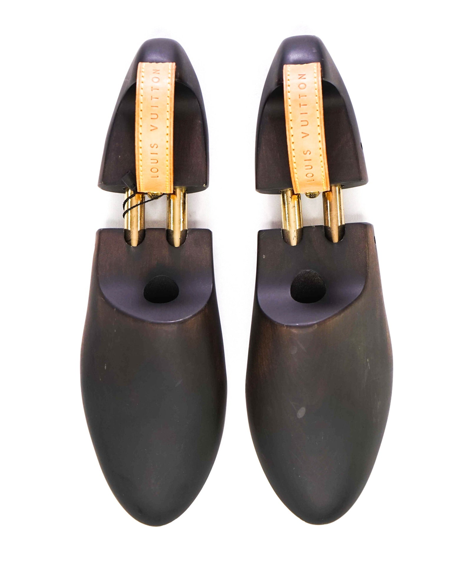 LOUIS VUITTON Black Cedar Wood / Leather Shoetree 8US (7IT)