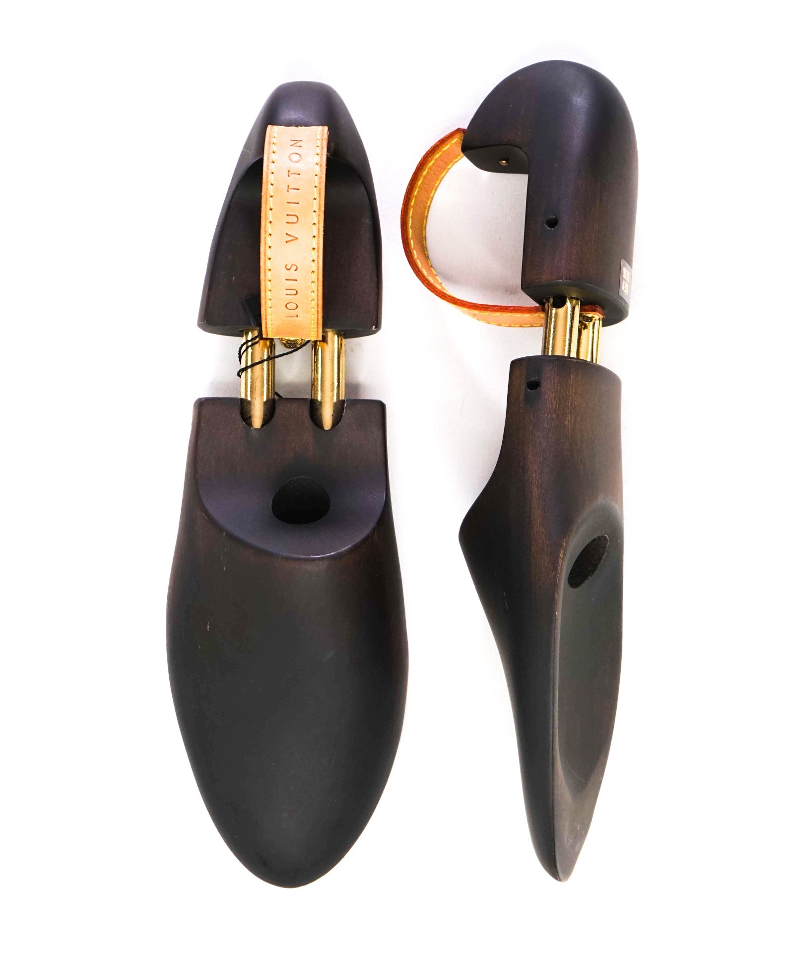 LOUIS VUITTON Black Cedar Wood / Leather Shoetree 8US (7IT)