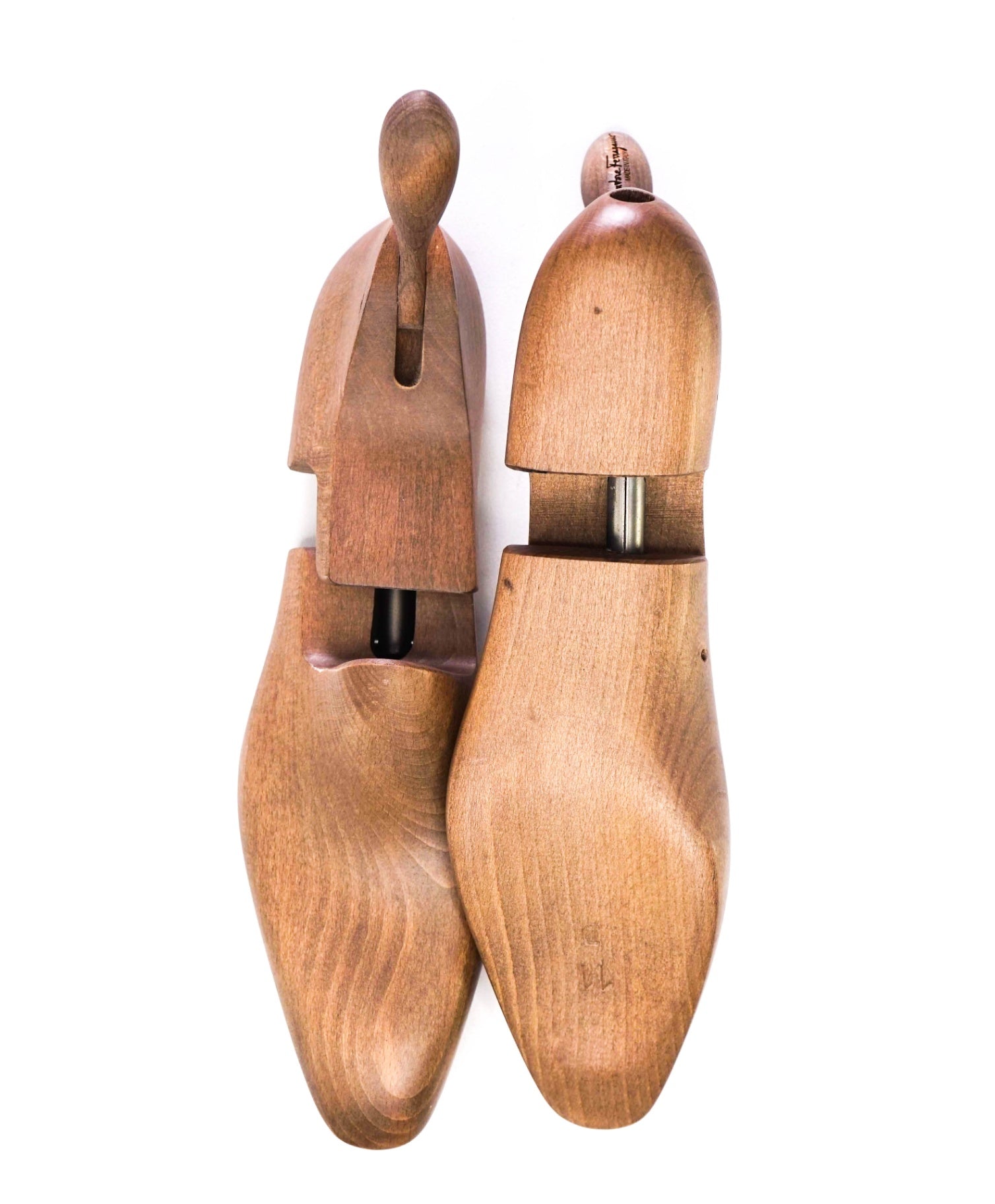 Salvatore Ferragamo Brown Cedar Wood Shoetree 11 D