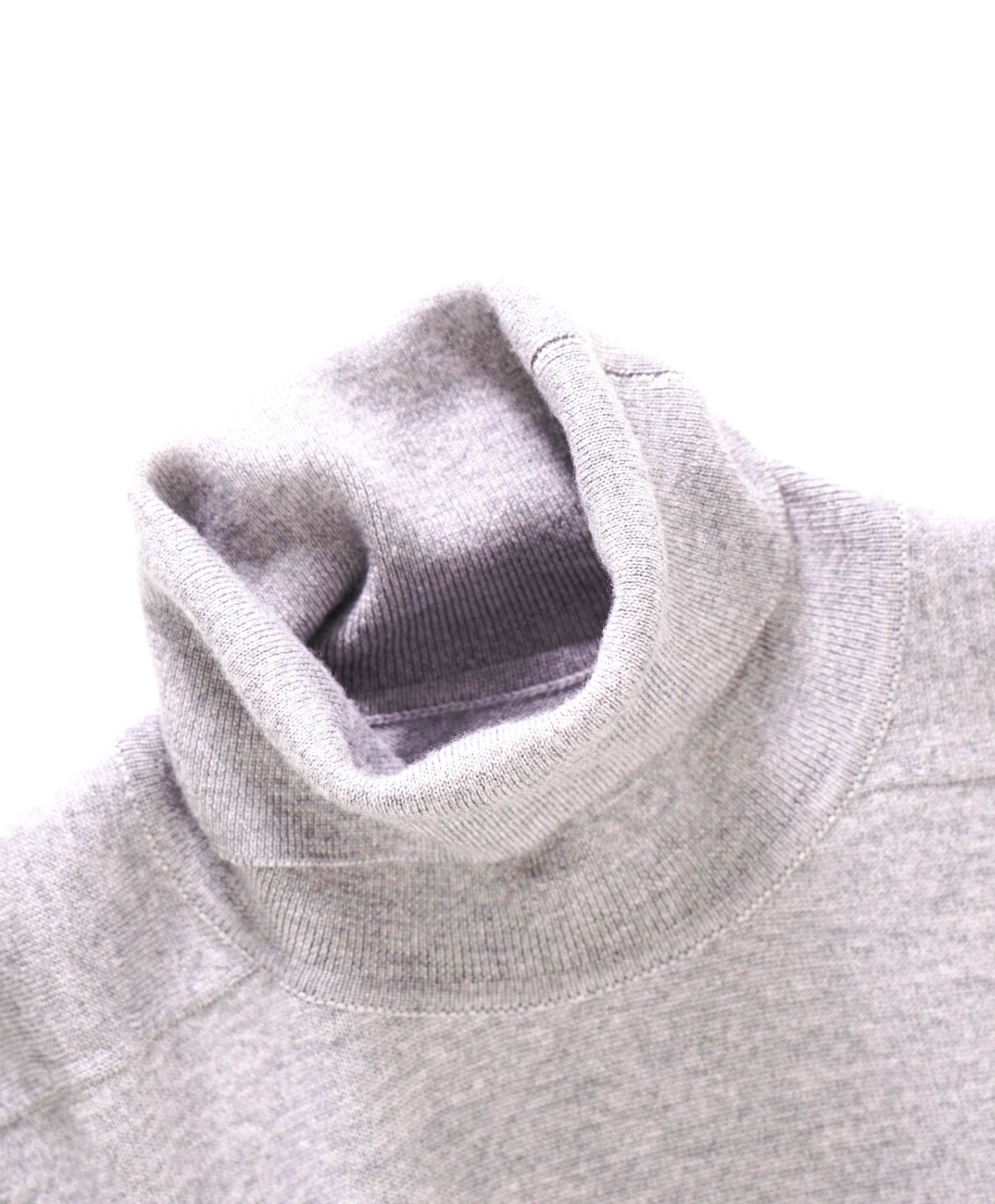 $1,590 Thom Browne 4-Bar Grey Wool Turtleneck Sweater M (sz2)