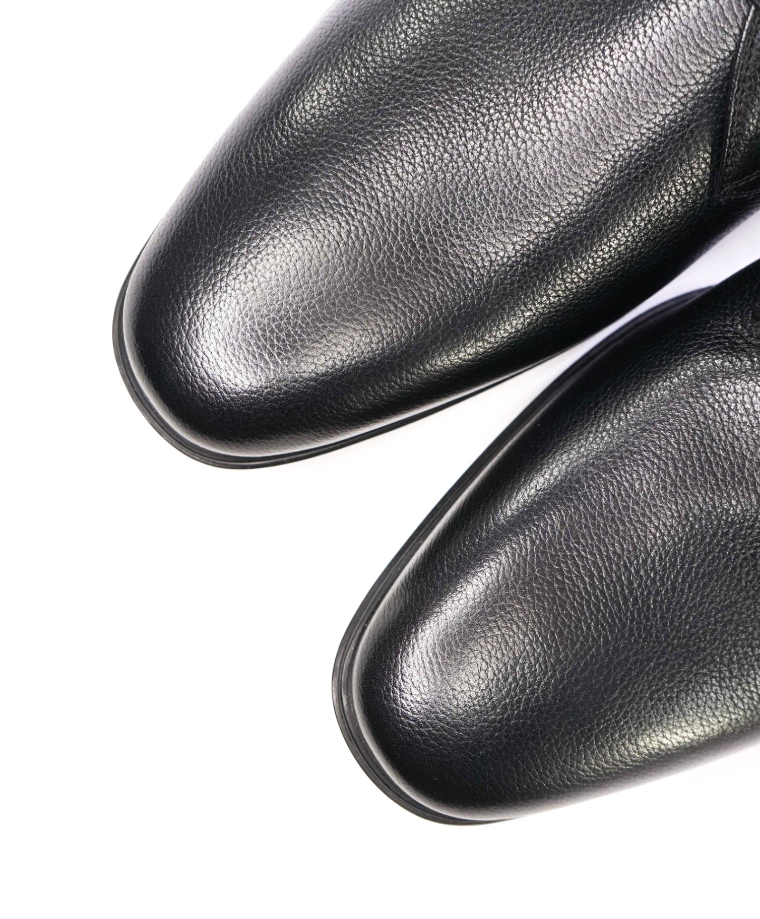 Salvatore Ferragamo Black Textured Pebbled Leather Oxfords 13 D