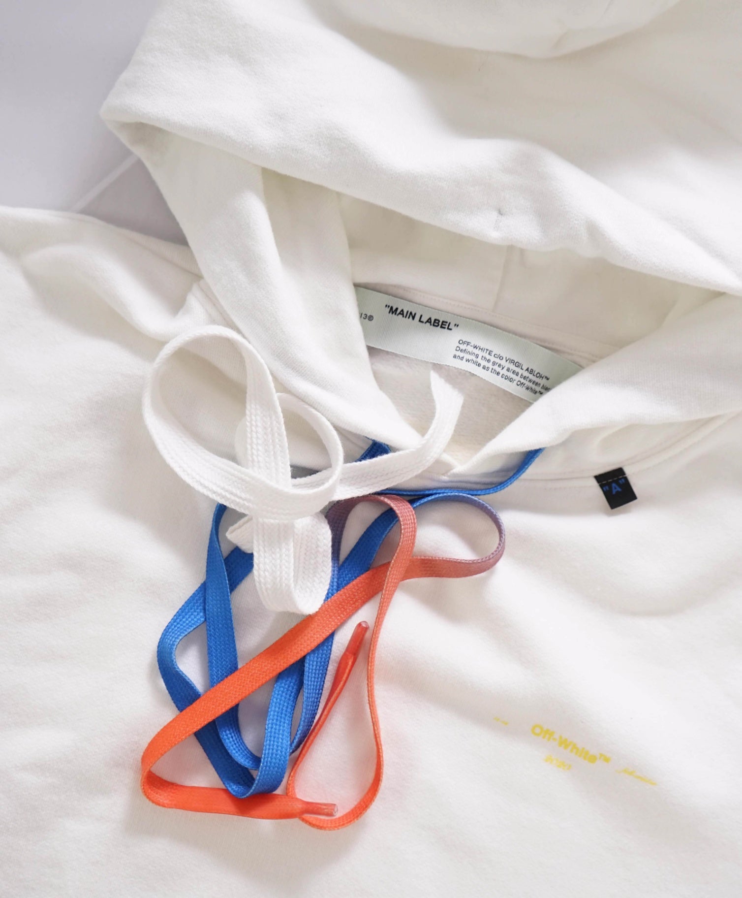 Off-White acrylic arrows oversize hoodie White Cotton Sweater S