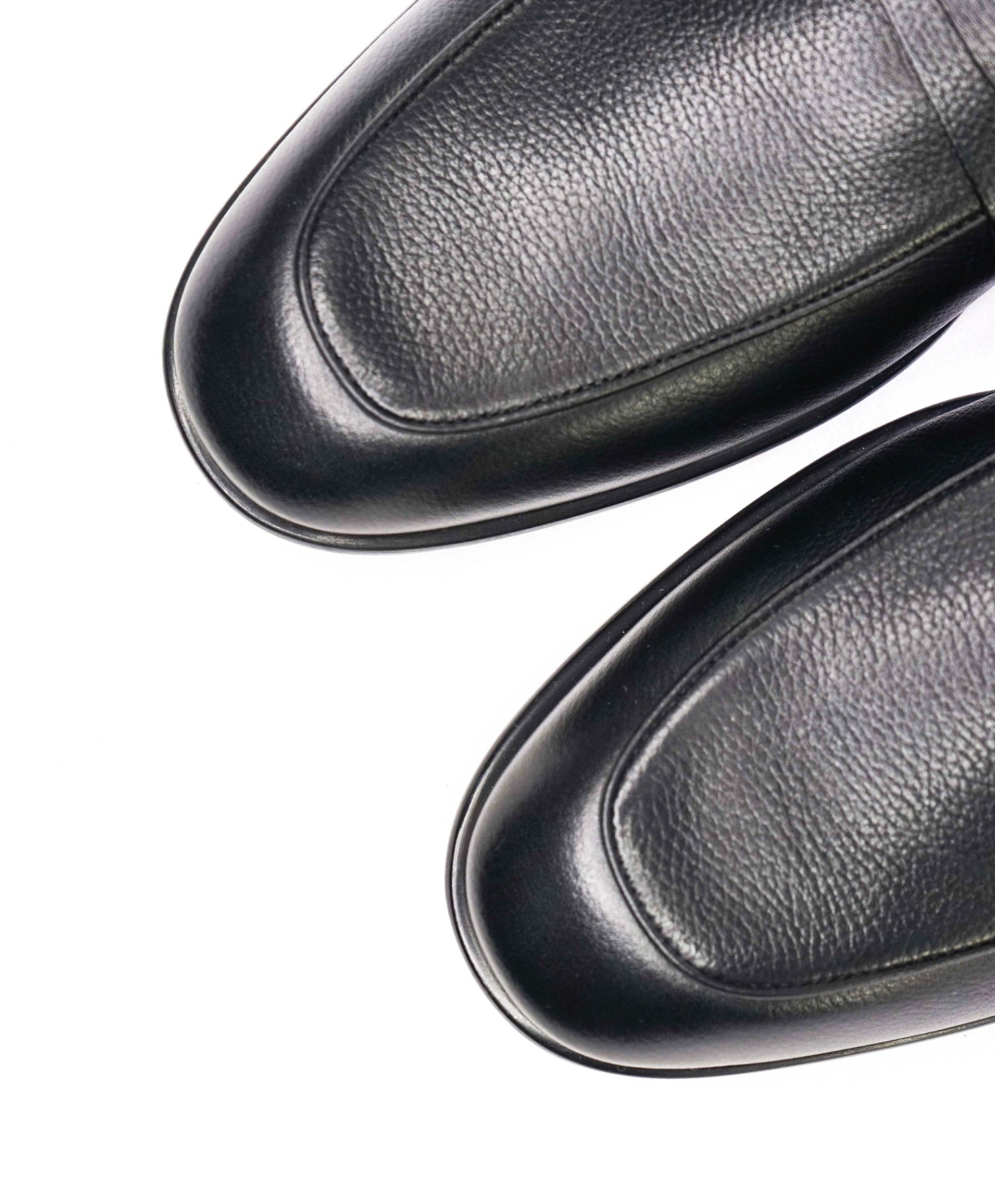 Ferragamo *DESIO* Black Textured Gancini Leather Loafer 11 E