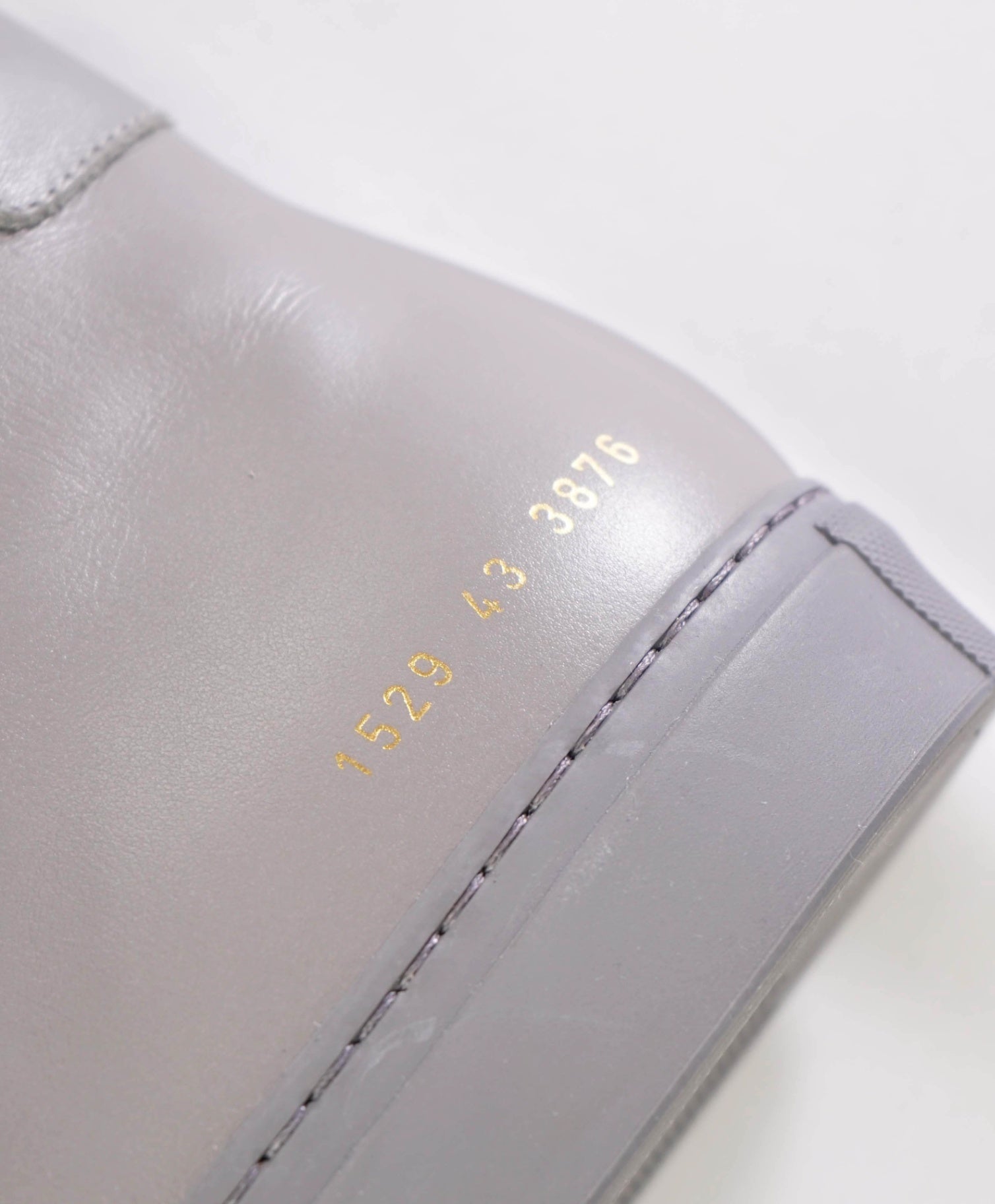 $450 Common Projects Solid Grey Hightop Sneakers Leather 10 (43EU)