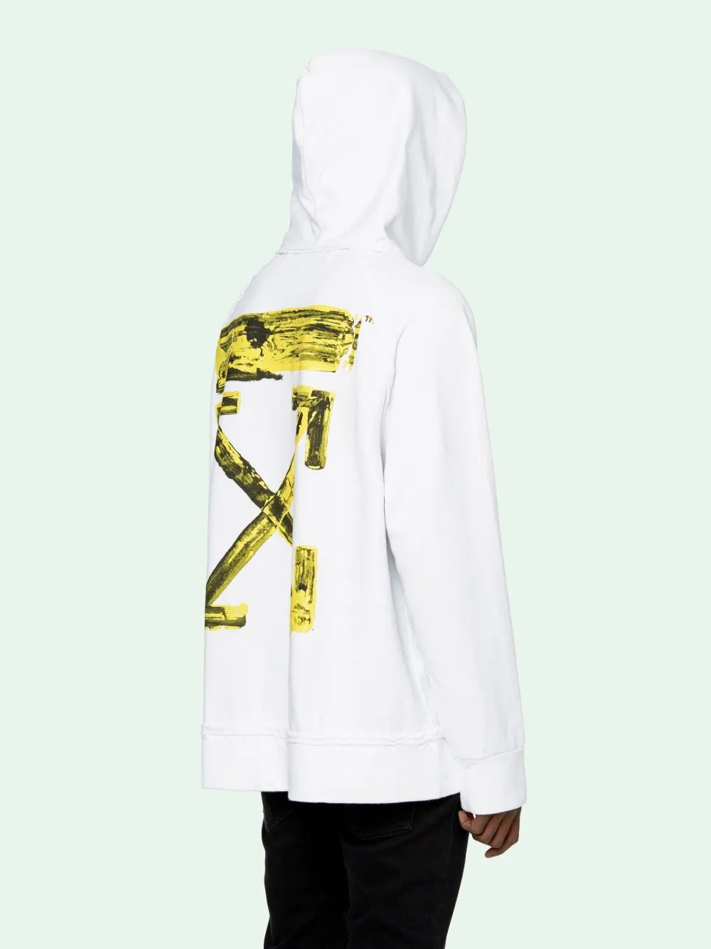 Off-White acrylic arrows oversize hoodie White Cotton Sweater S