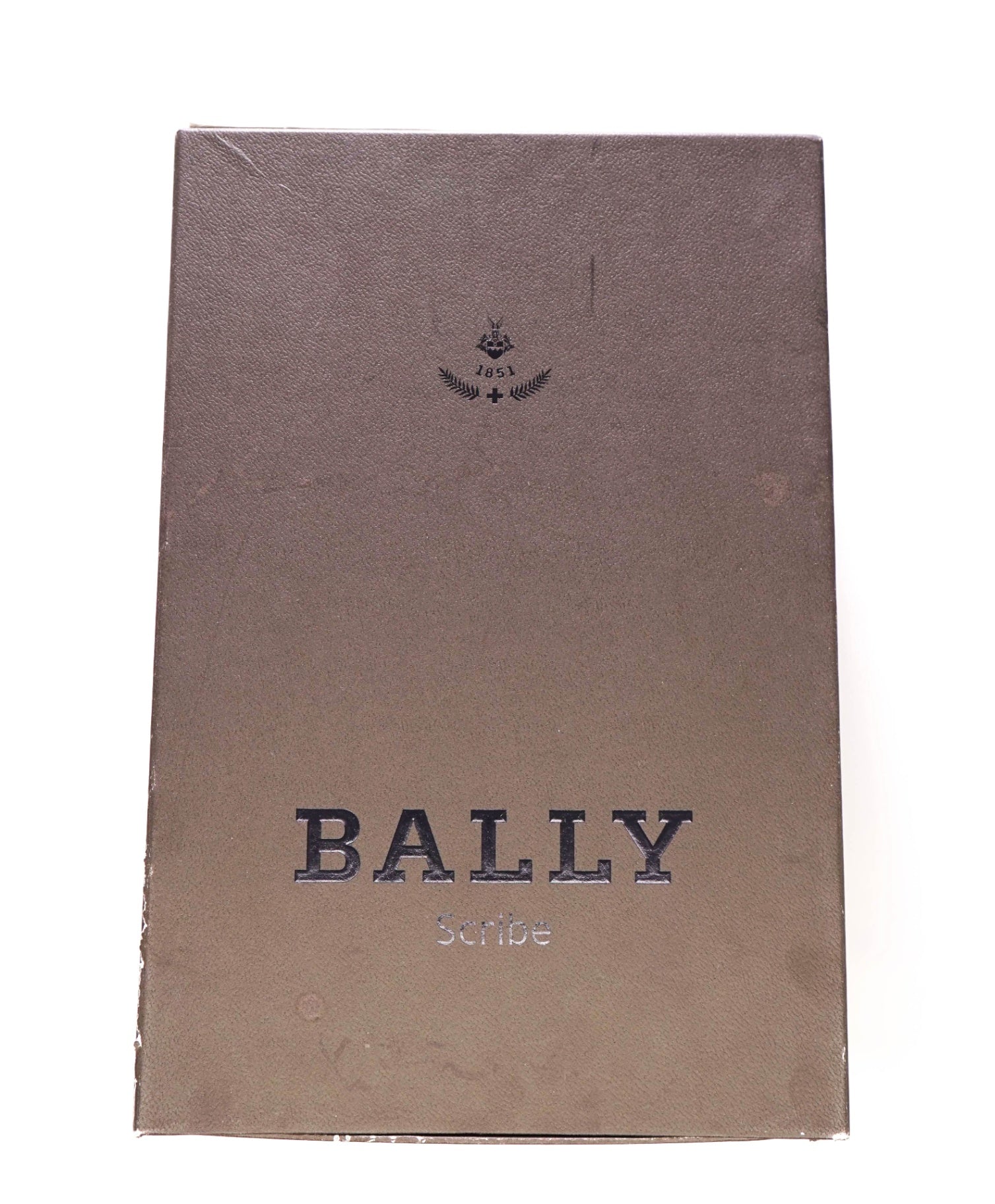 $900 Bally SCRIBE Solid Black Wingtip Oxfords Leather Footwear 9 US