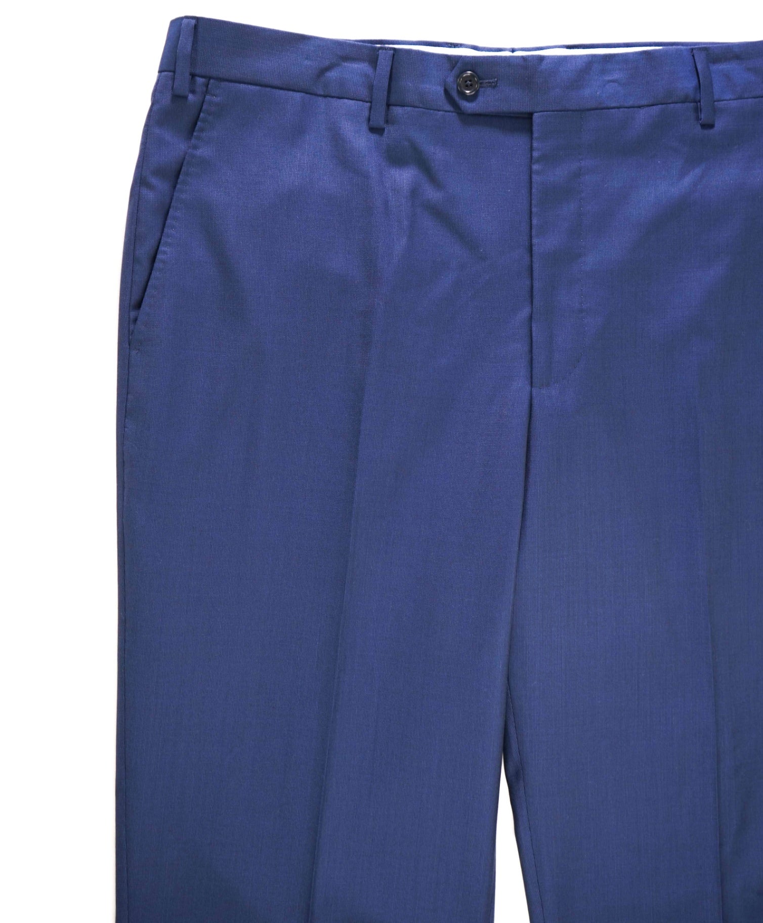 $395 Saks Fifth Avenue Navy Birdseye Wool Pants 38W