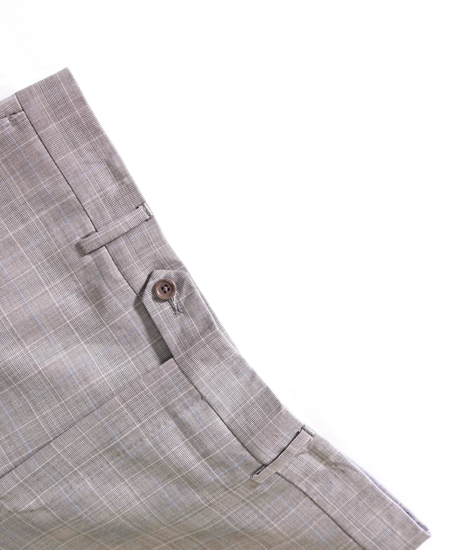 $395 Saks Fifth Avenue Grey Prince of Wales Check Wool Pants 34W
