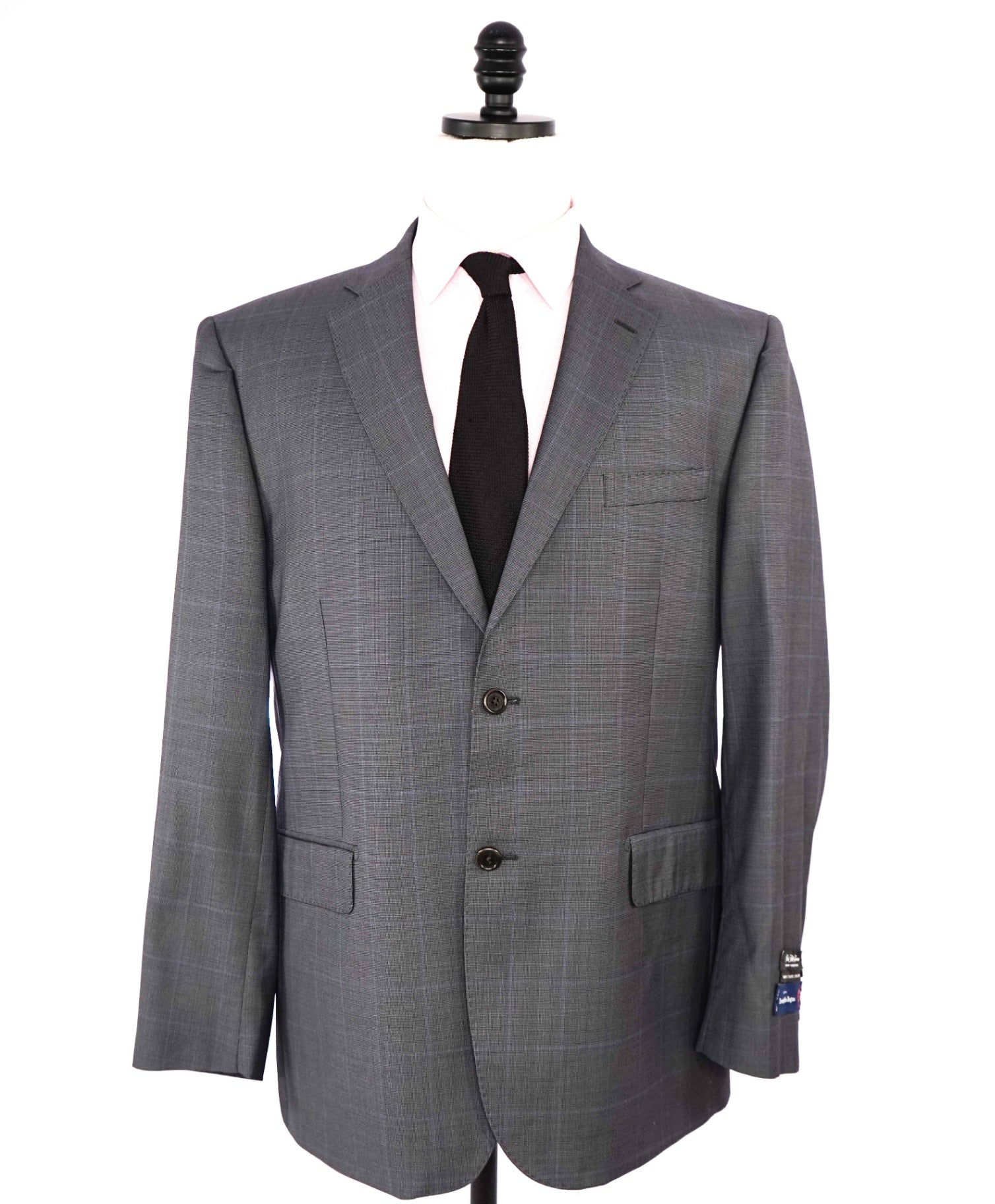$895 Saks 5th Ave/ERMENEGILDO ZEGNA Slim Wool/Silk Blazer 44R