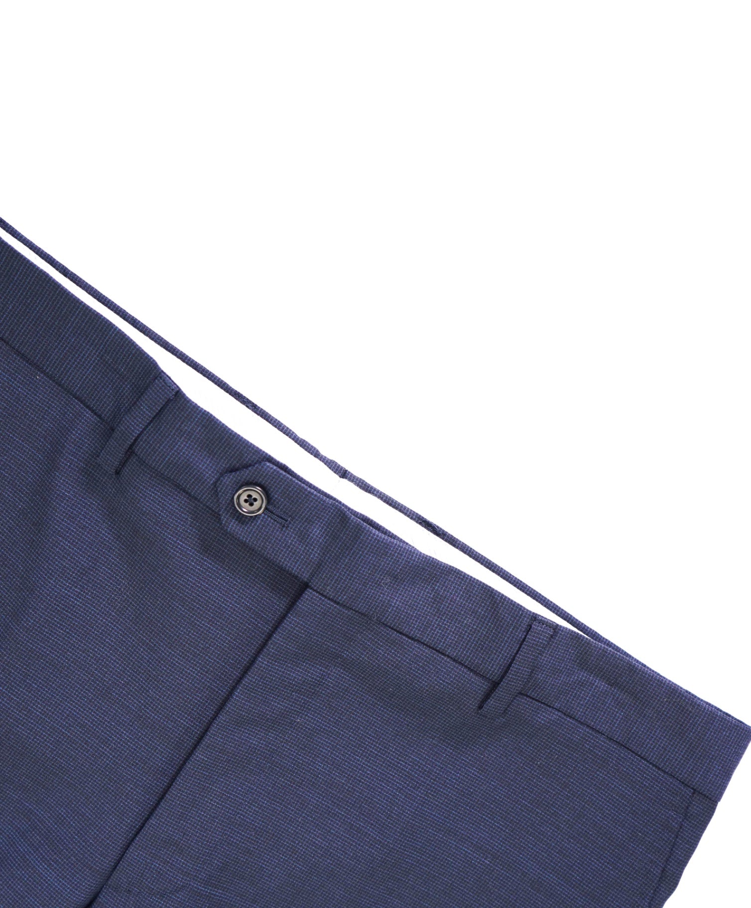 Saks Fifth Avenue Navy "Tailored Fit" Birdseye Wool Made In Italy Pants 34W