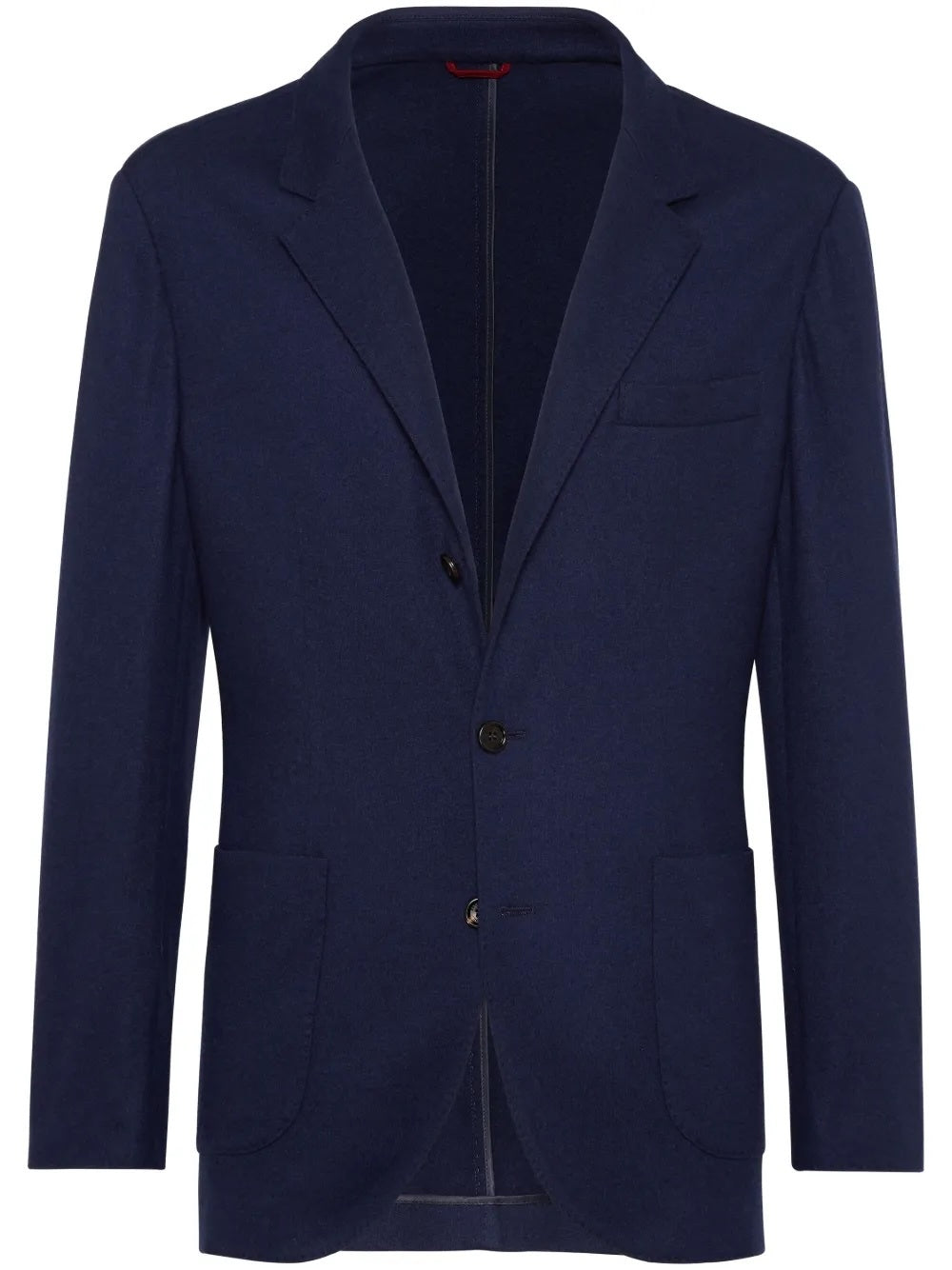 $3,990 Brunello Cucinelli Navy 2/3 Btn Roll 100% Cashmere Blazer 44