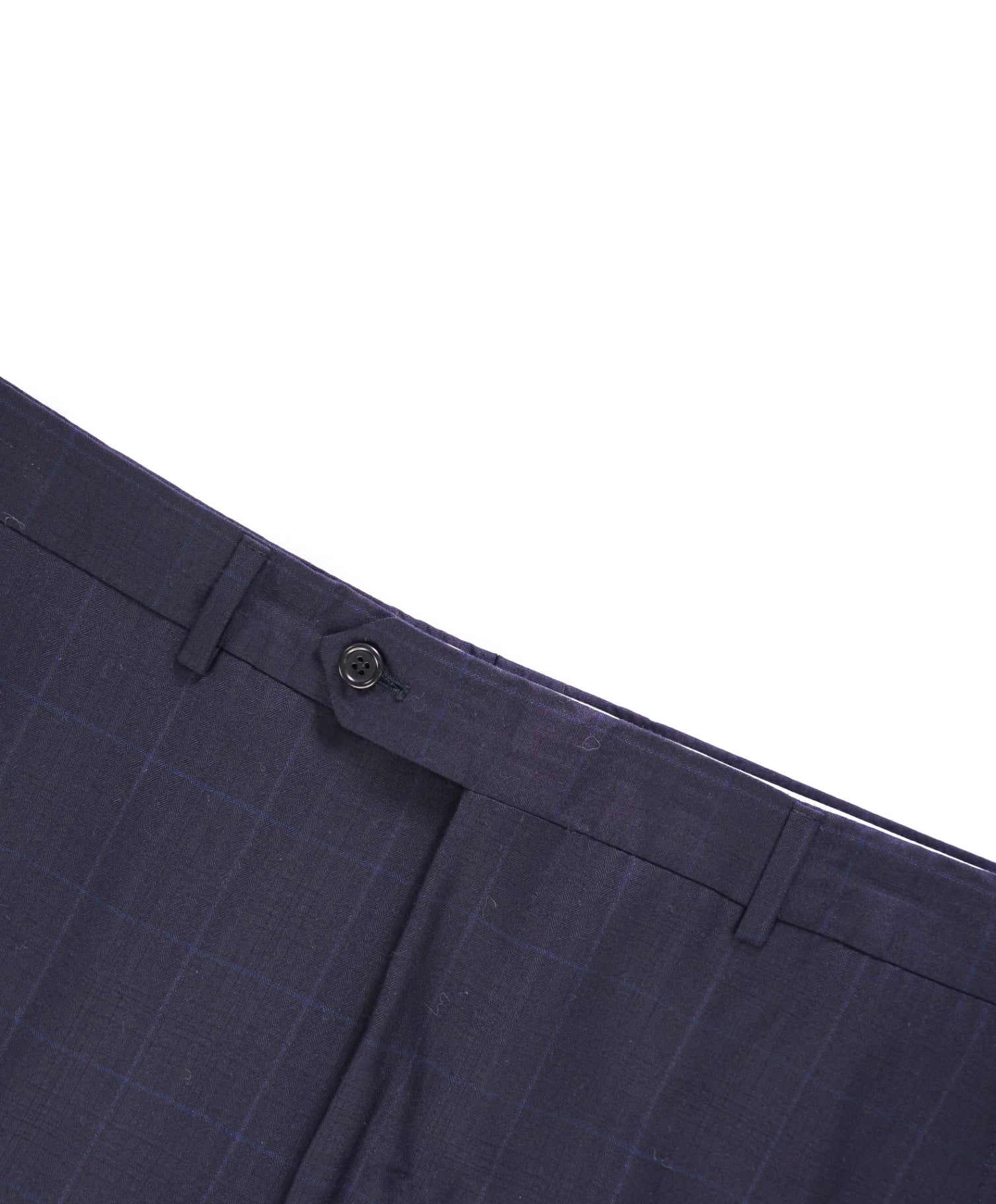 $398 Saks Fifth Avenue Navy Check Wool/Silk Pants 34W