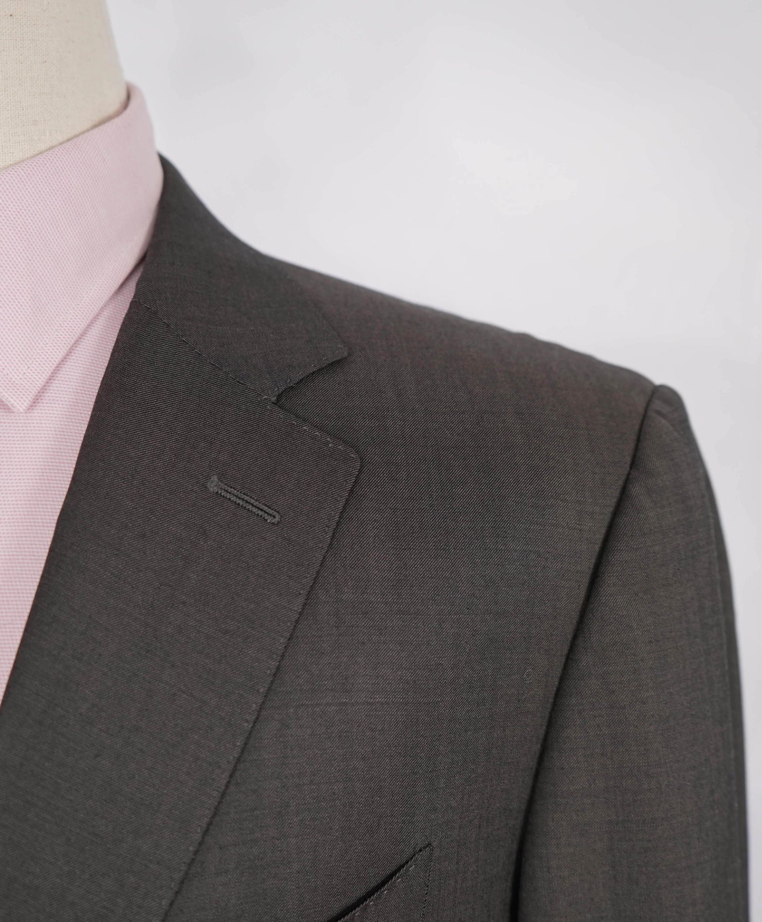 $1,495 Canali Solid Grey Wool 2-Btn Blazer 42R