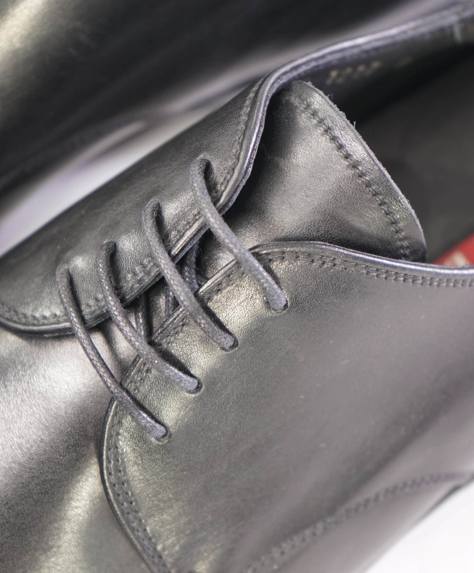 $795 Prada LINEA ROSSA Solid Black Leather Footwear 9.5US (8.5IT)
