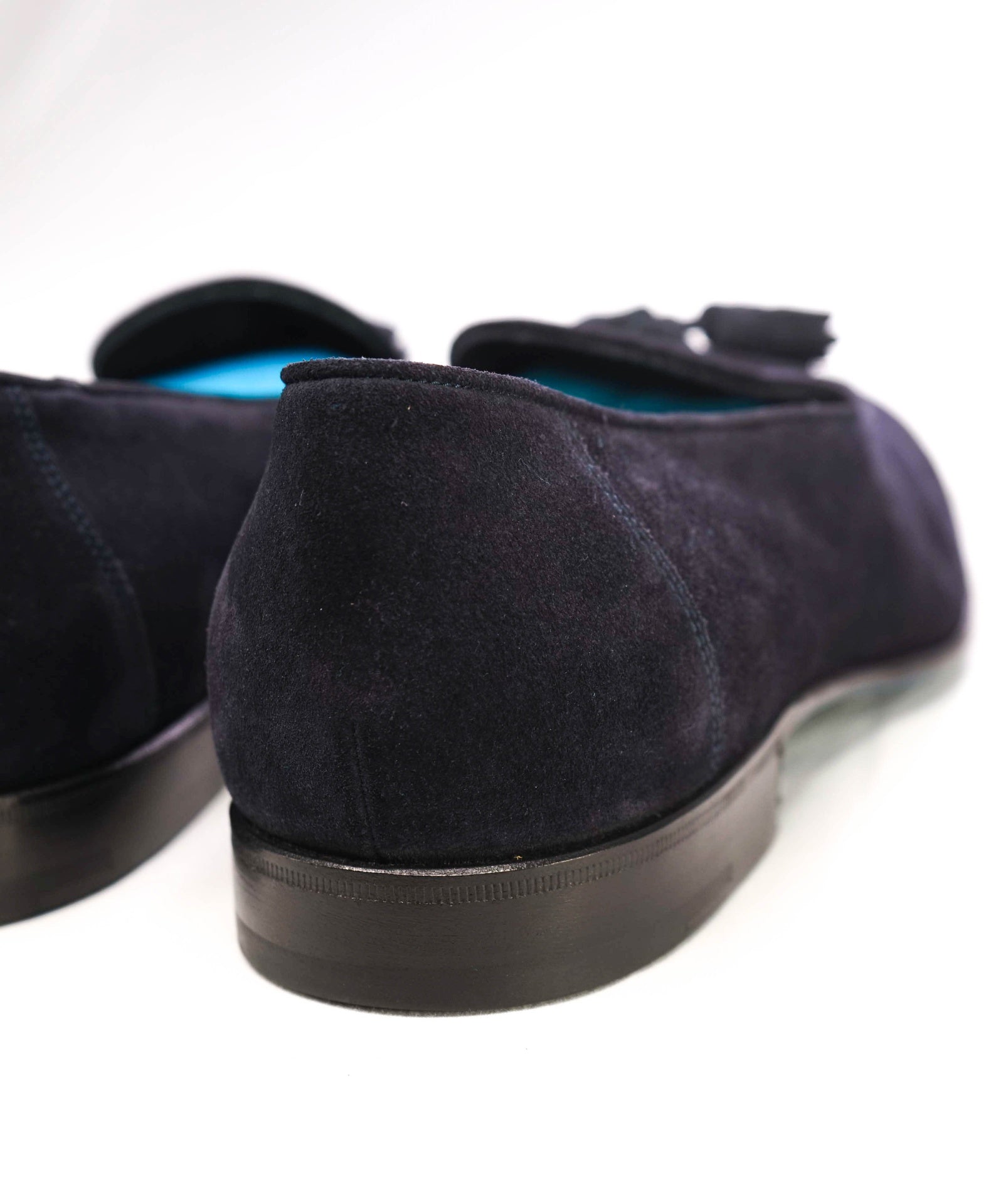 $850 Sutor Mantellassi Navy Tassel Loafers Suede Footwear 11.5 