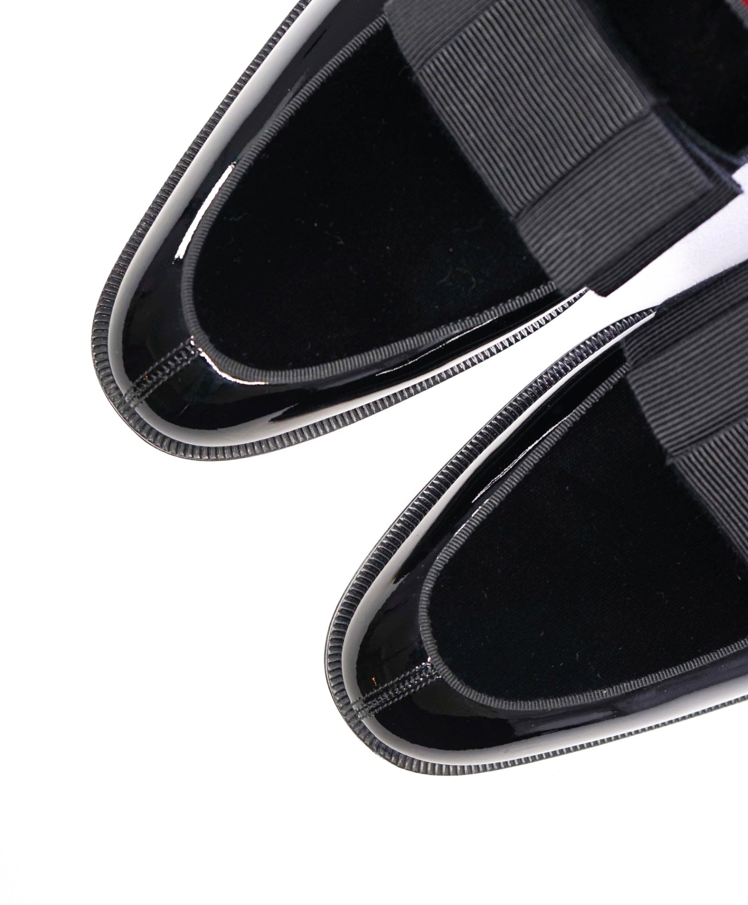 $1,200 Christain Louboutin "STYLEETO" Black Bow Loafer 9.5US (42.5)
