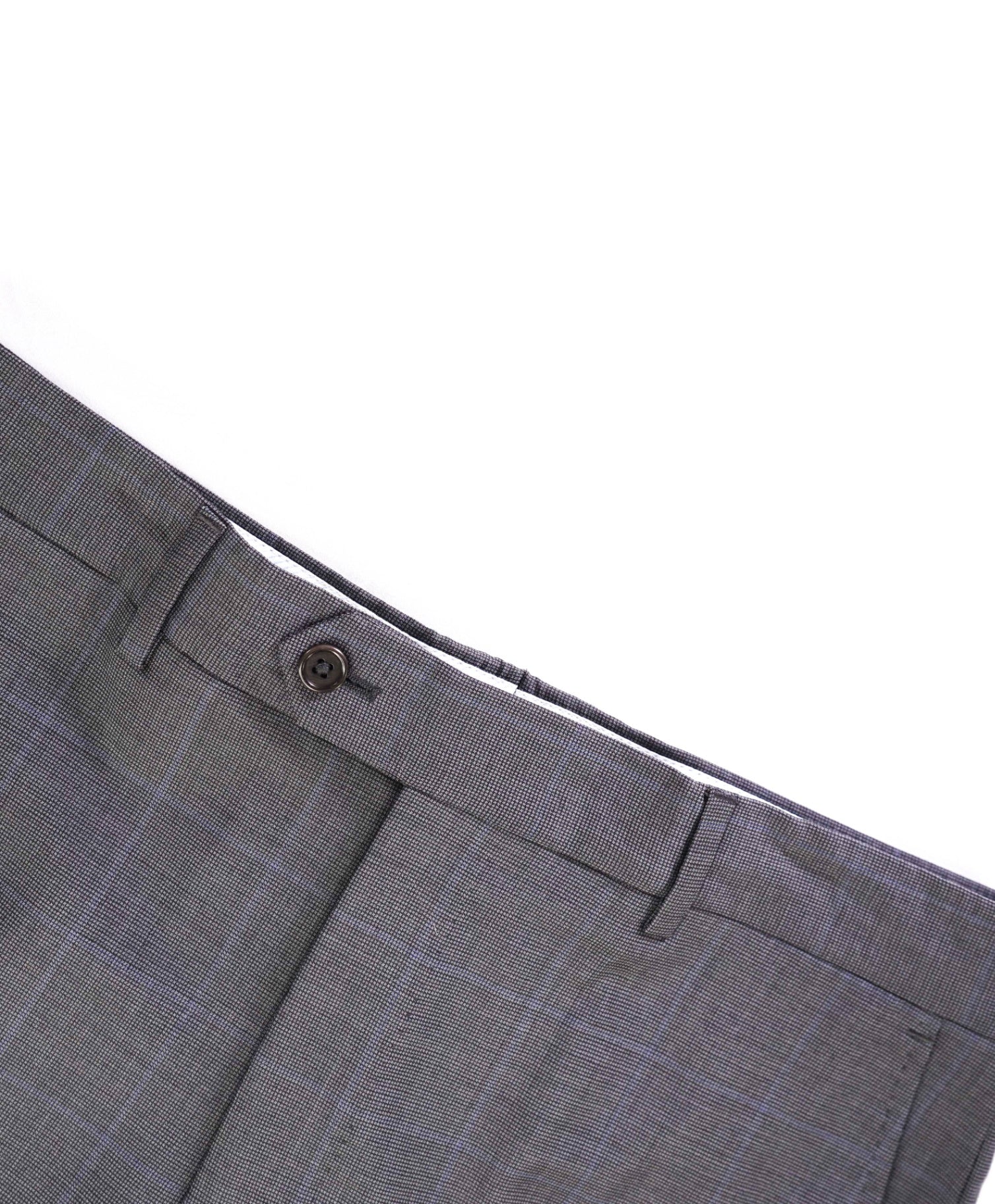 $400 Saks Fifth Avenue Grey Window Pane Wool/Silk Pants 32W