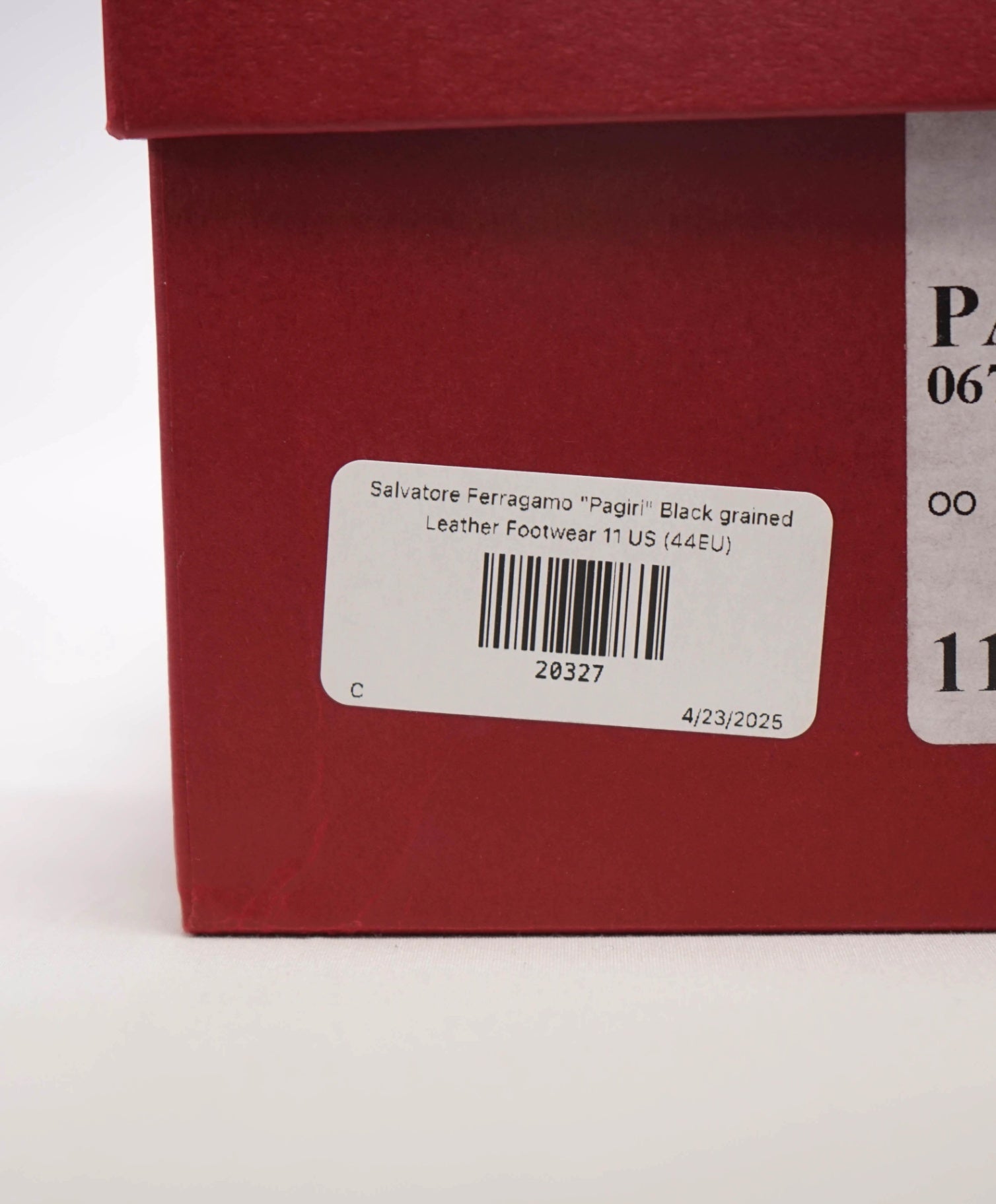 $800 FERRAGAMO "PARIGI" Black Pebbled Leather Loafer 11 D (44 EU)