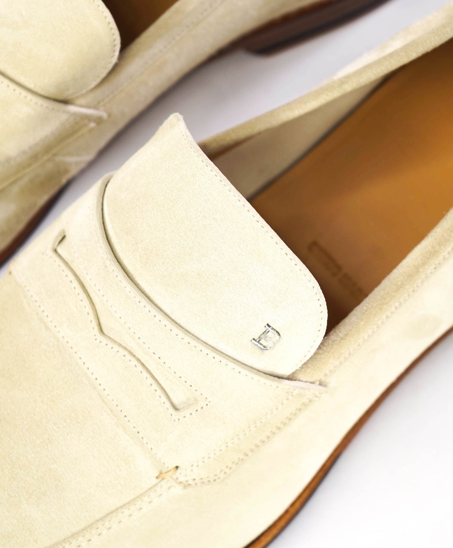 $650 Bally "WEBB" Stone Grey Summer Loafers Suede US 11 (UK10)