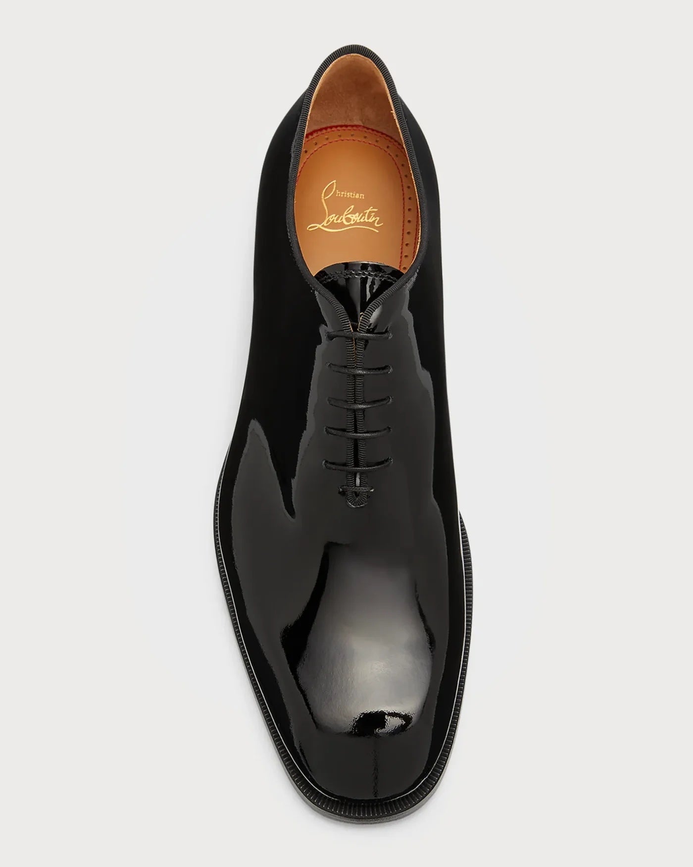 $1,145 CHRISTIAN LOUBOUTIN - *CORTEO* Black Patent Leather Oxfords - 9.5 US (42.5EU)