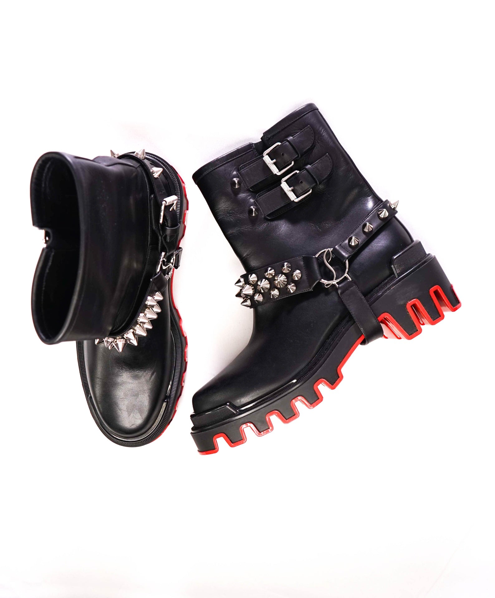 $2,000 Christian Louboutin "Dune Bike" Spike Boots (Womens) US 10.5 (40.5EU)