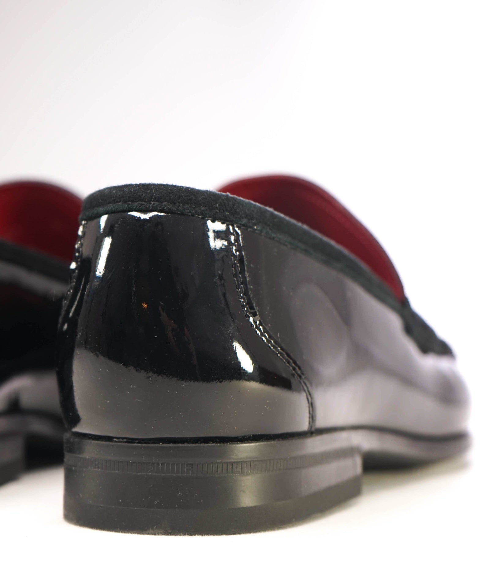 $950 Salvatore Ferragamo "Grandioso" Black Patent Leather Loafers 9.5 EE
