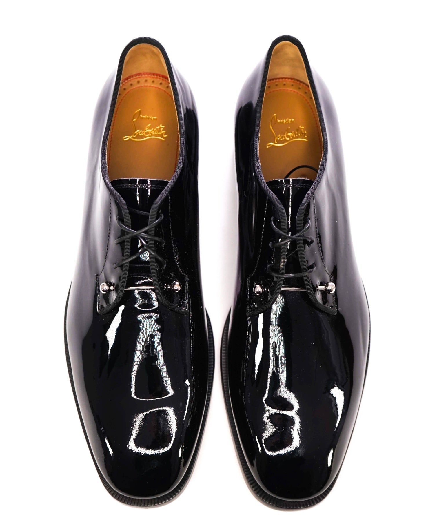 $1,250 Christian Louboutin "Chambeliss" Black Patent Oxfords US 11.5 (44.5EU)