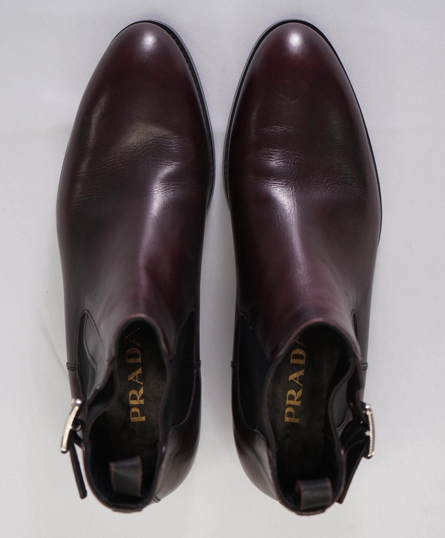 $1,250 Prada Brown Leather Buckle Ankle Boots US 7.5 (6.5UK)