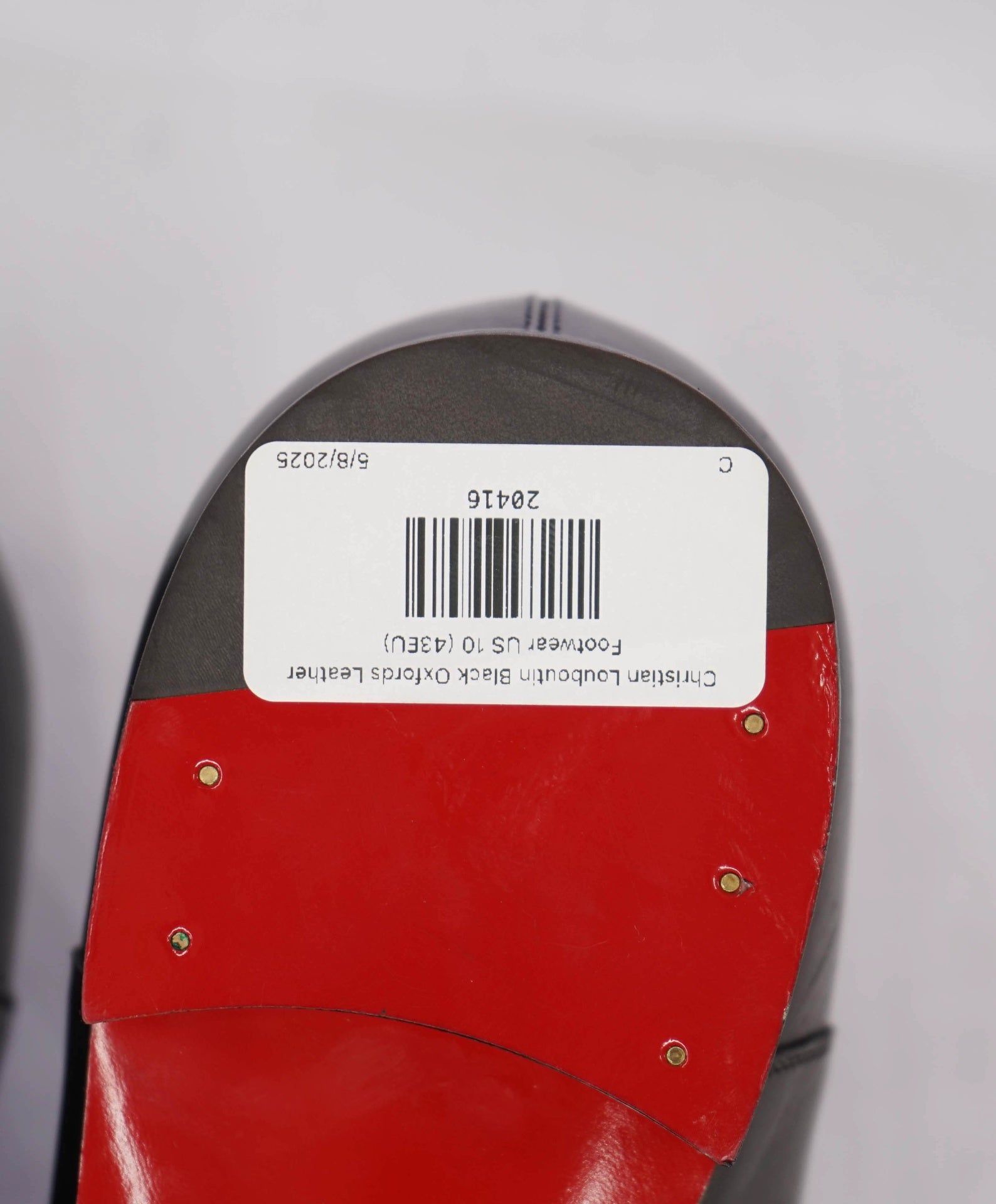 $1,050 CHRISTIAN LOUBOUTIN - *GREGGO* Black Oxfords US 10 (43EU)