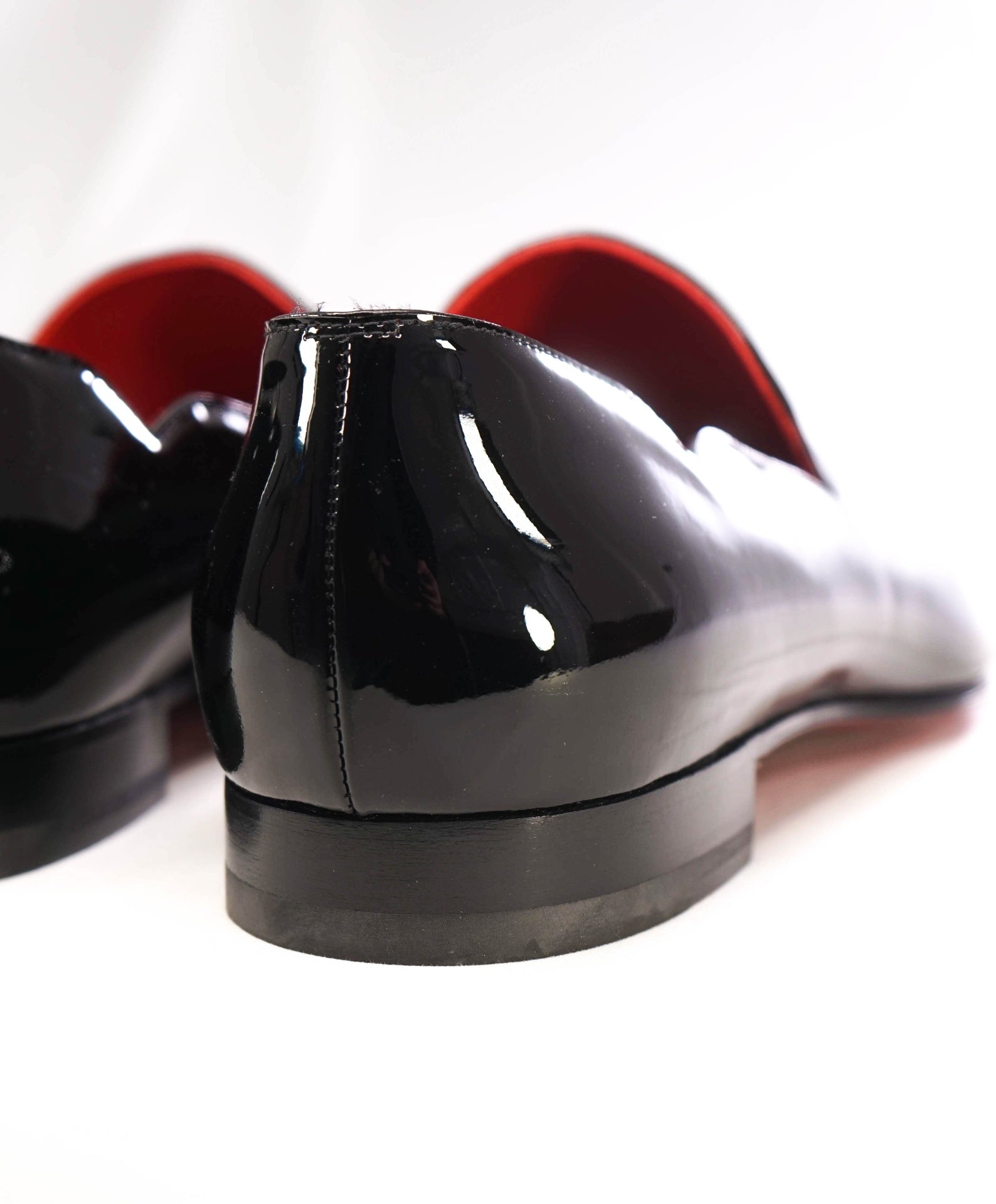 $945 CHRISTIAN LOUBOUTIN - * DANDY CHICK* Black Patent Loafers US 12.5 (45.5EU)