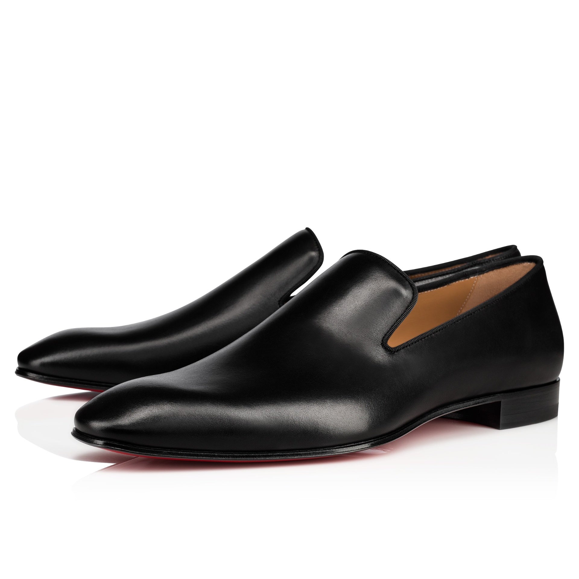 $1,050 CHRISTIAN LOUBOUTIN - * Dandelion* Black Leather Loafers US 10 (43EU)
