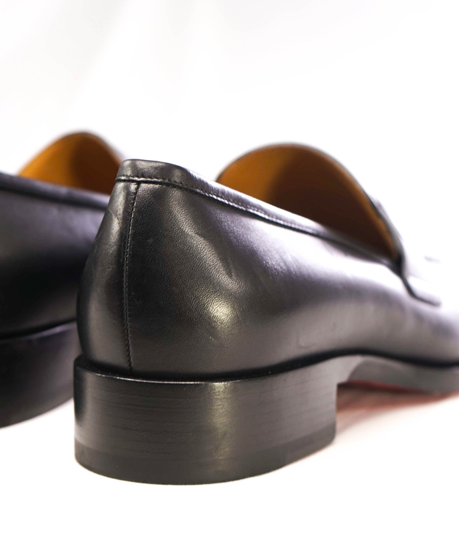 $1,100 CHRISTIAN LOUBOUTIN - *VARSIMOC* Black Leather Loafers US 9.5 (42.5 EU)