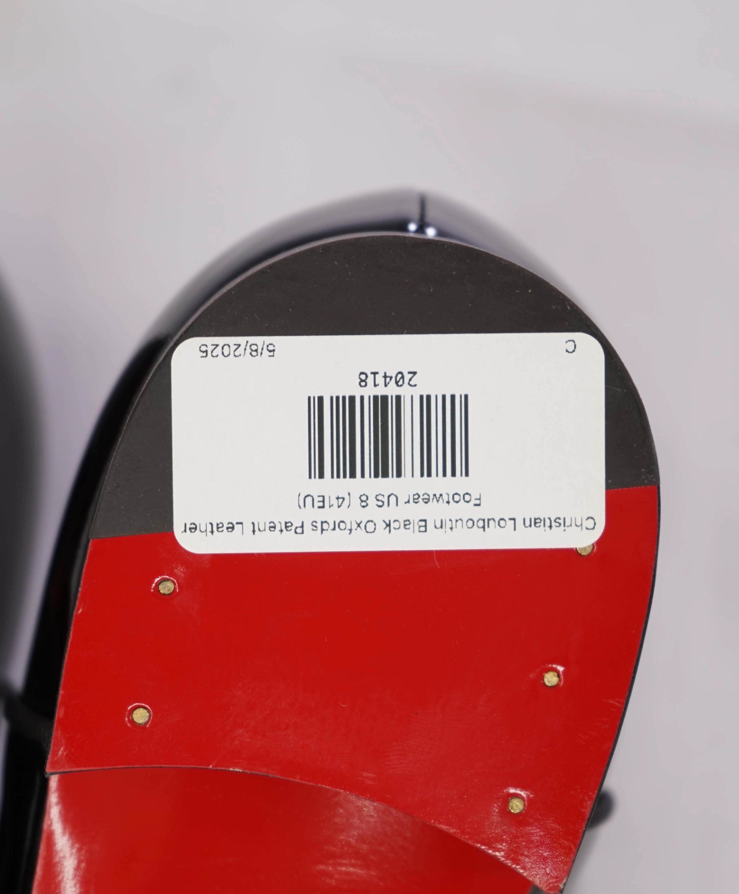 $1,050 Christian Louboutin Black "Greggy Chick" Oxford US 8 (41EU)
