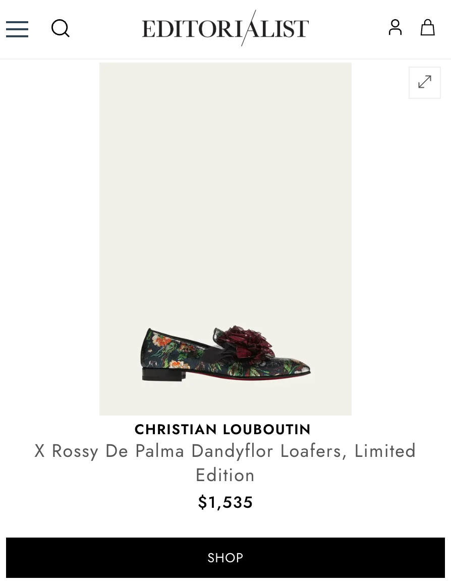 $1,535 Christian Louboutin "Edition limitée" Rossy De Palma US 10.5 (43.5EU)
