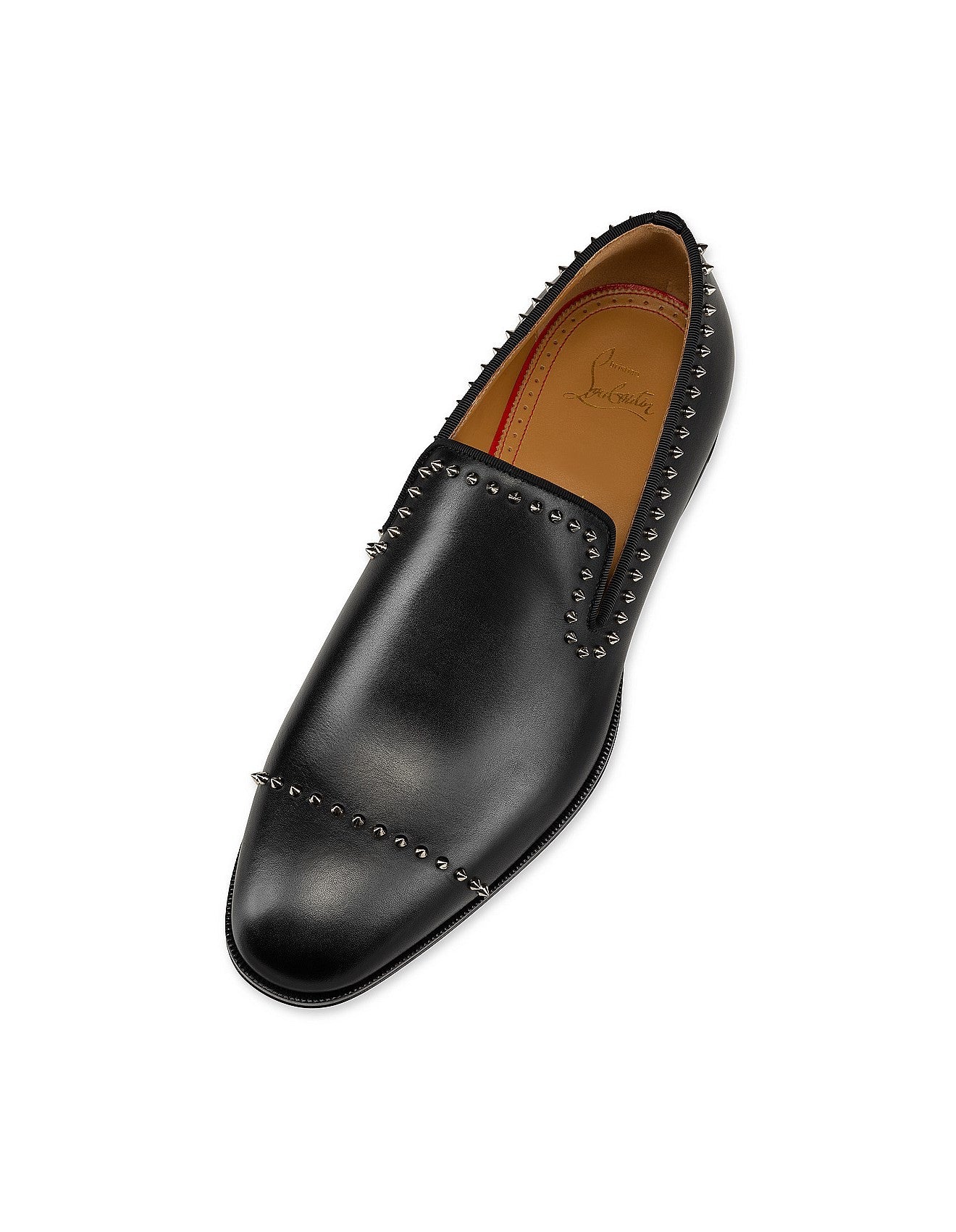 $1,545 CHRISTIAN LOUBOUTIN - *DANDY CLOO* Black Spike Loafers - US 11 (44EU)