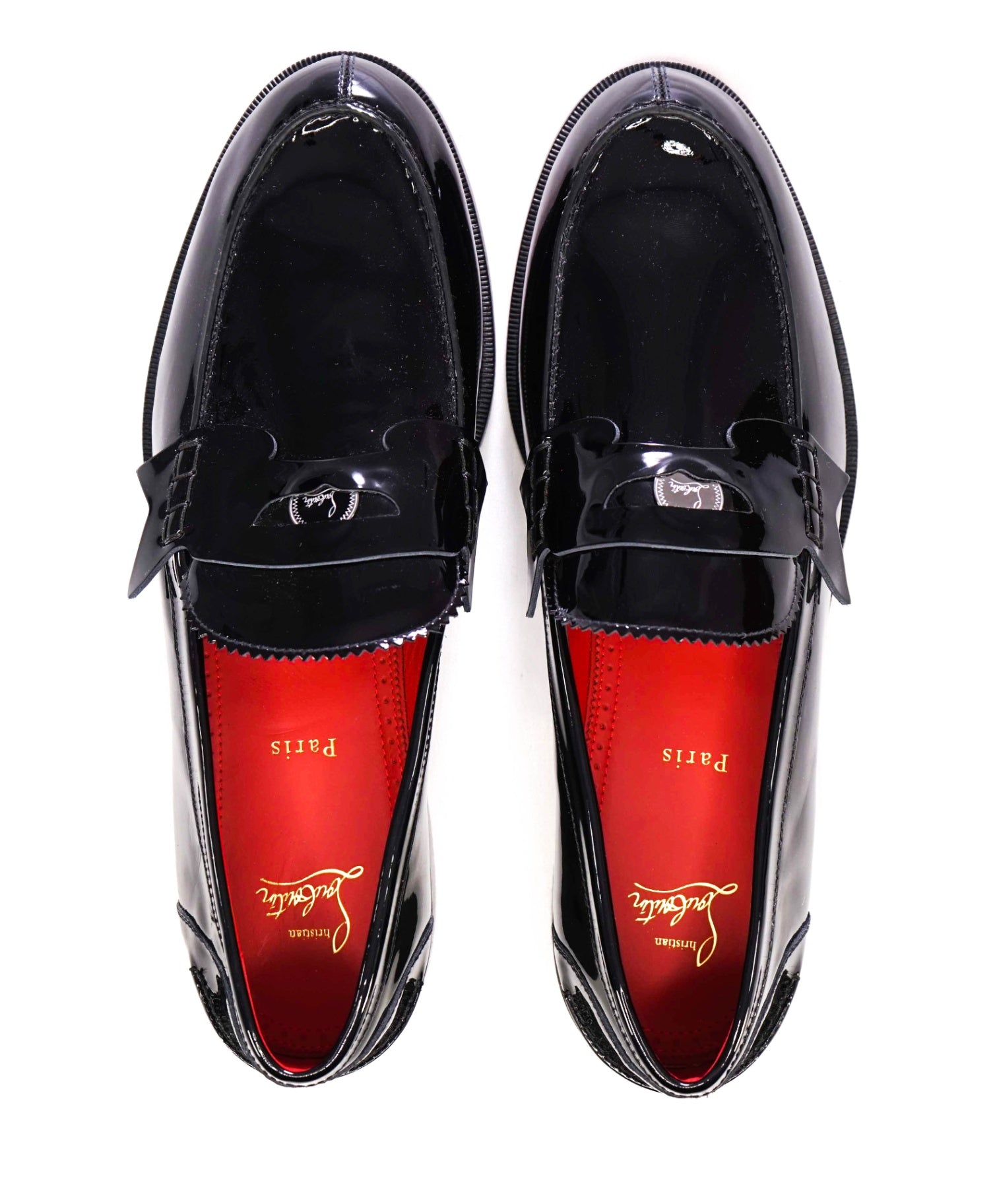 $1,050 CHRISTIAN LOUBOUTIN - *PENNY* Black Loafers - US 13 (46EU)