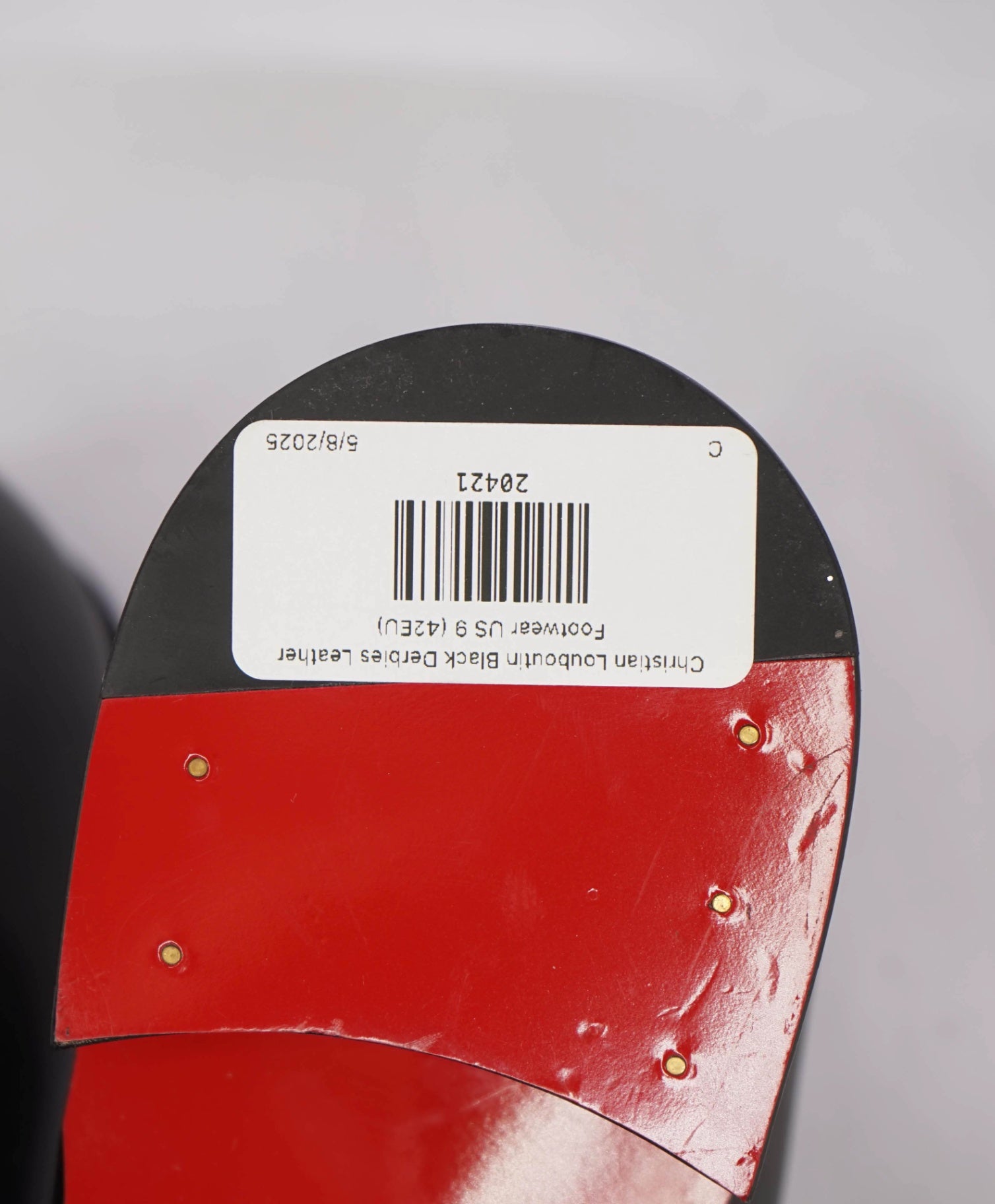 $1,250 Christian Louboutin "Chambeliss" Black Leather Oxfords US 9 (42EU)