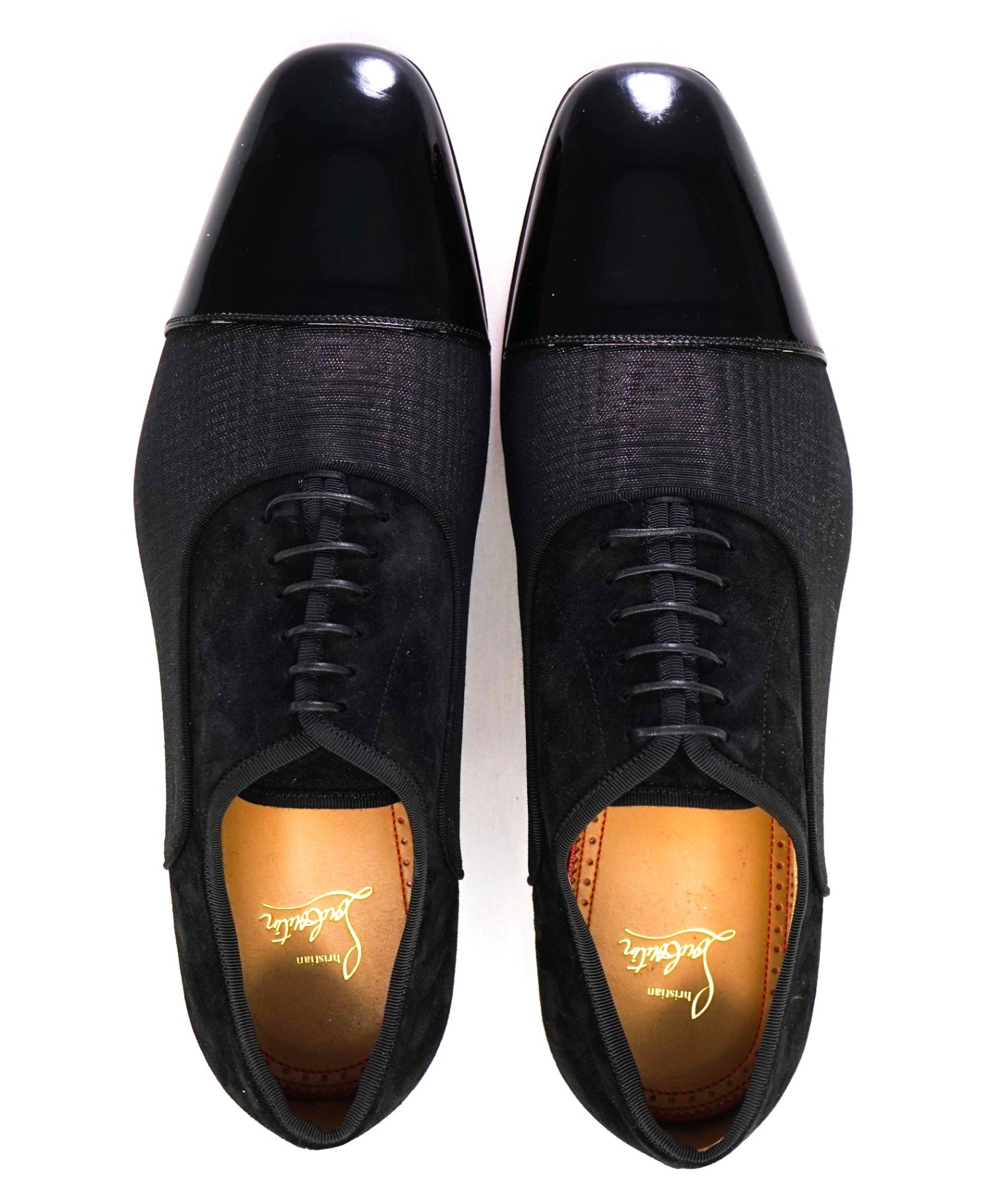 $1,050 CHRISTIAN LOUBOUTIN - *GREGGO* Black Oxfords US 9.5 (42.5EU)