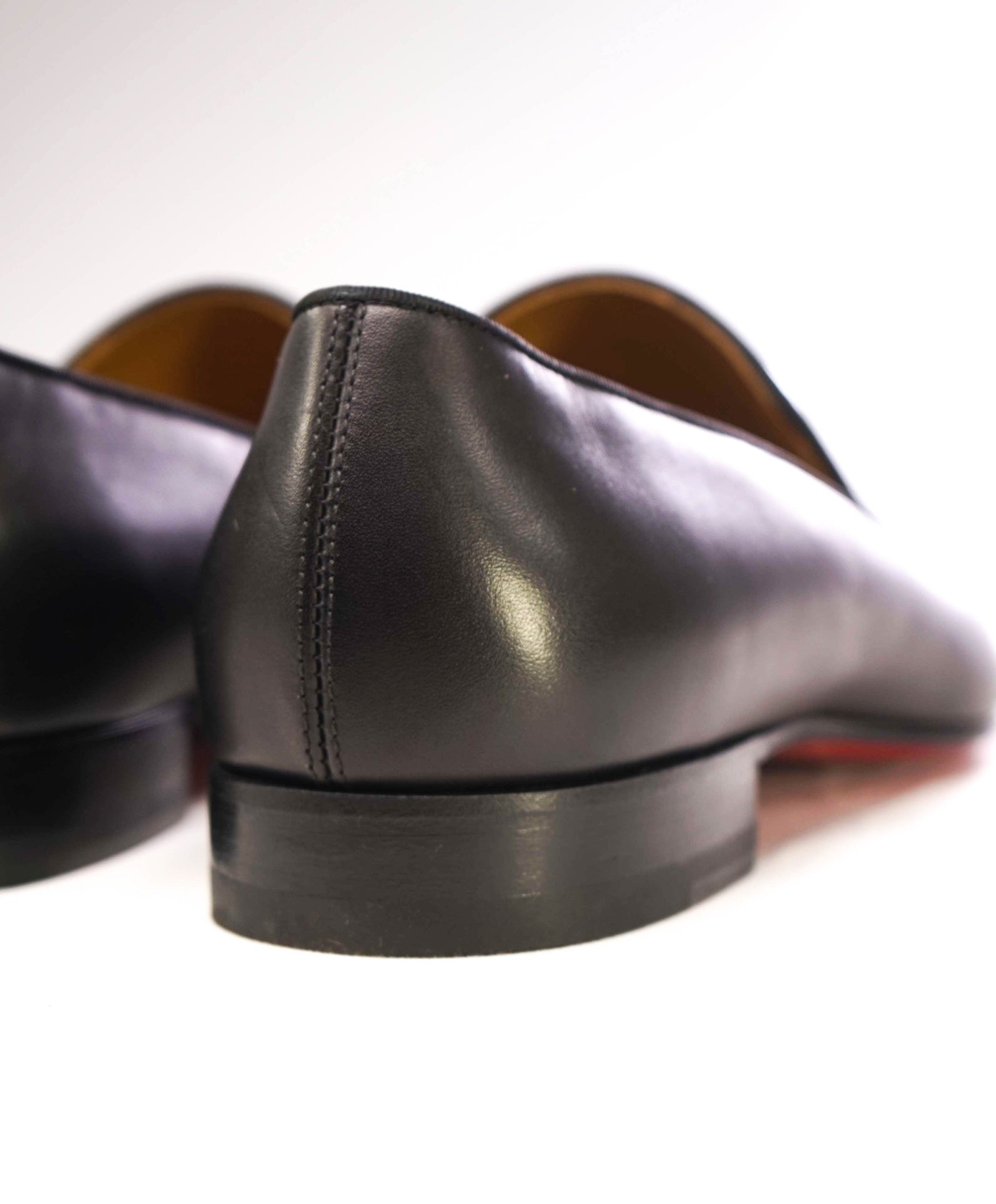$1,050 CHRISTIAN LOUBOUTIN - * Dandelion* Black Leather Loafers US 10 (43EU)